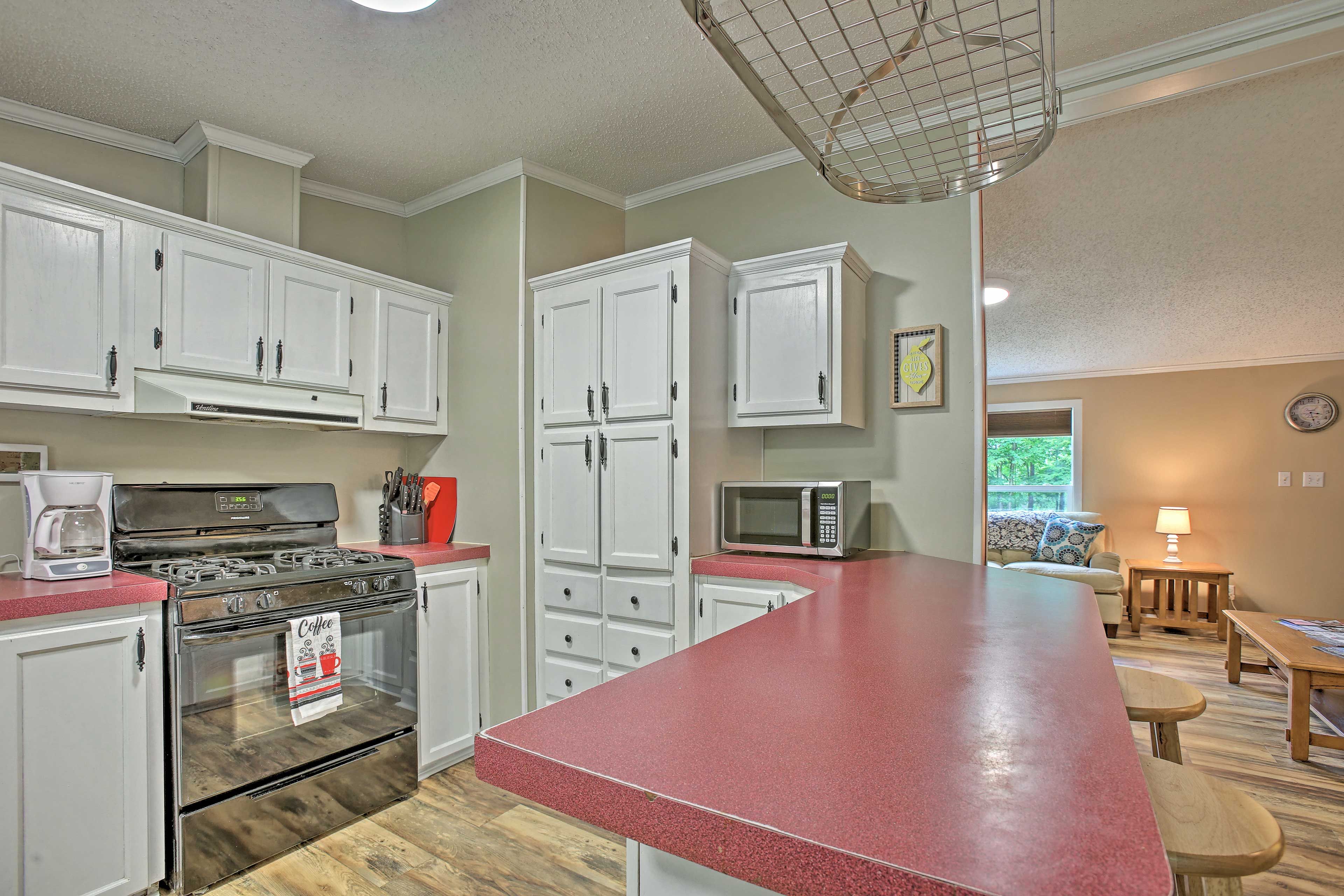 The kitchen is fully equipped with everything you might need!