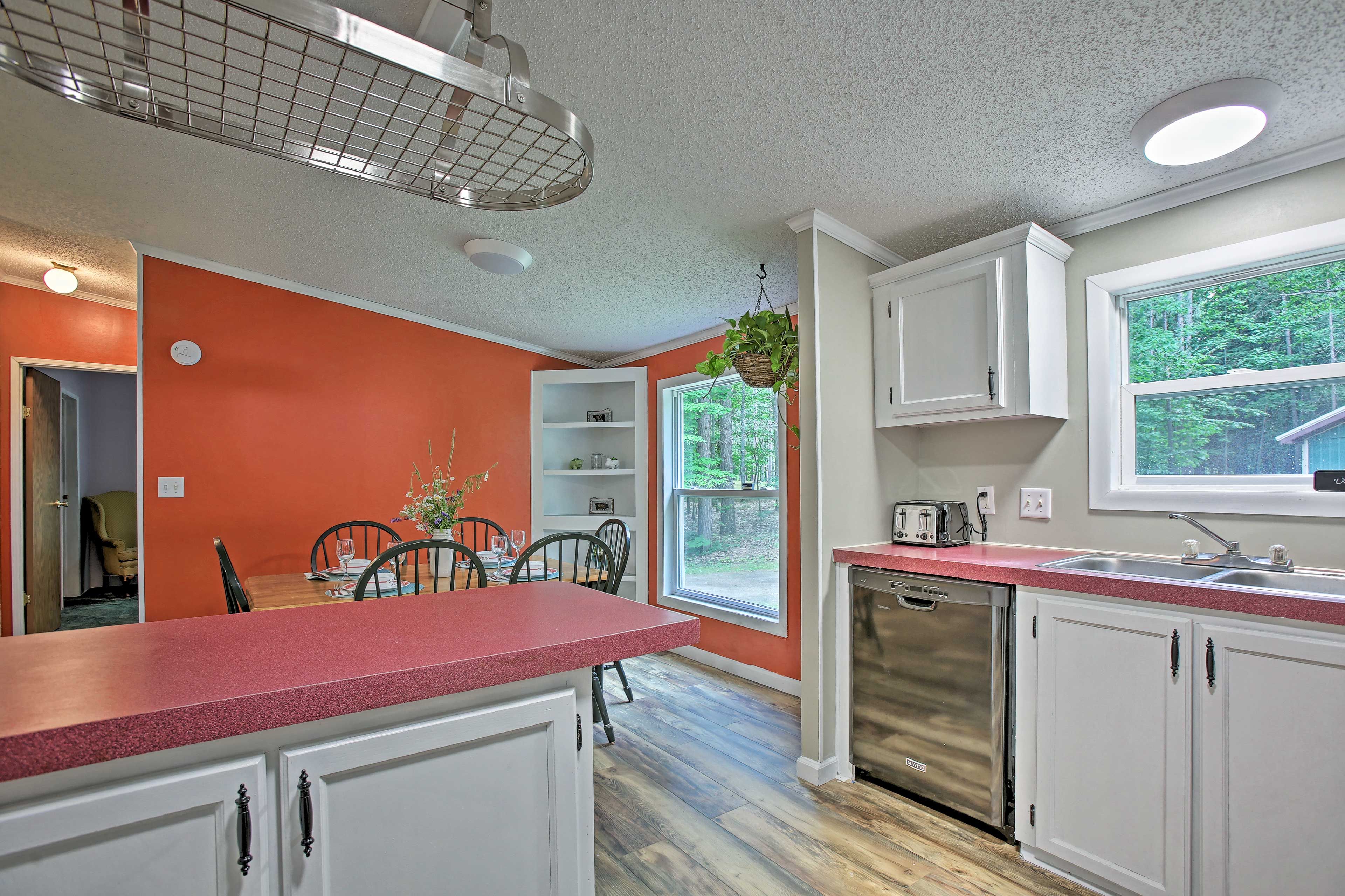 Hang out at the table while the chef in your group whips up a meal!