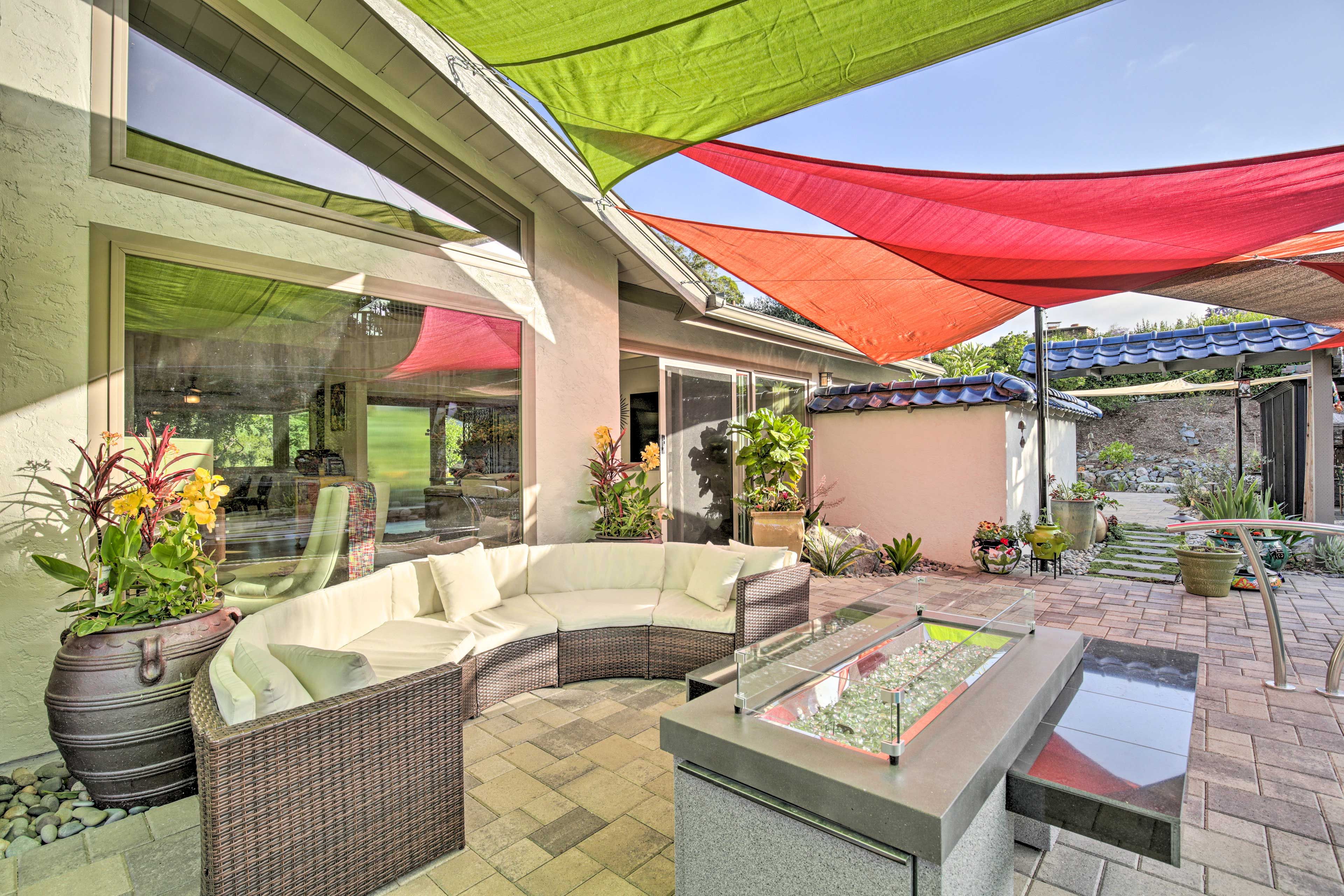 Patio | Fire Pit Table | Lounge Area
