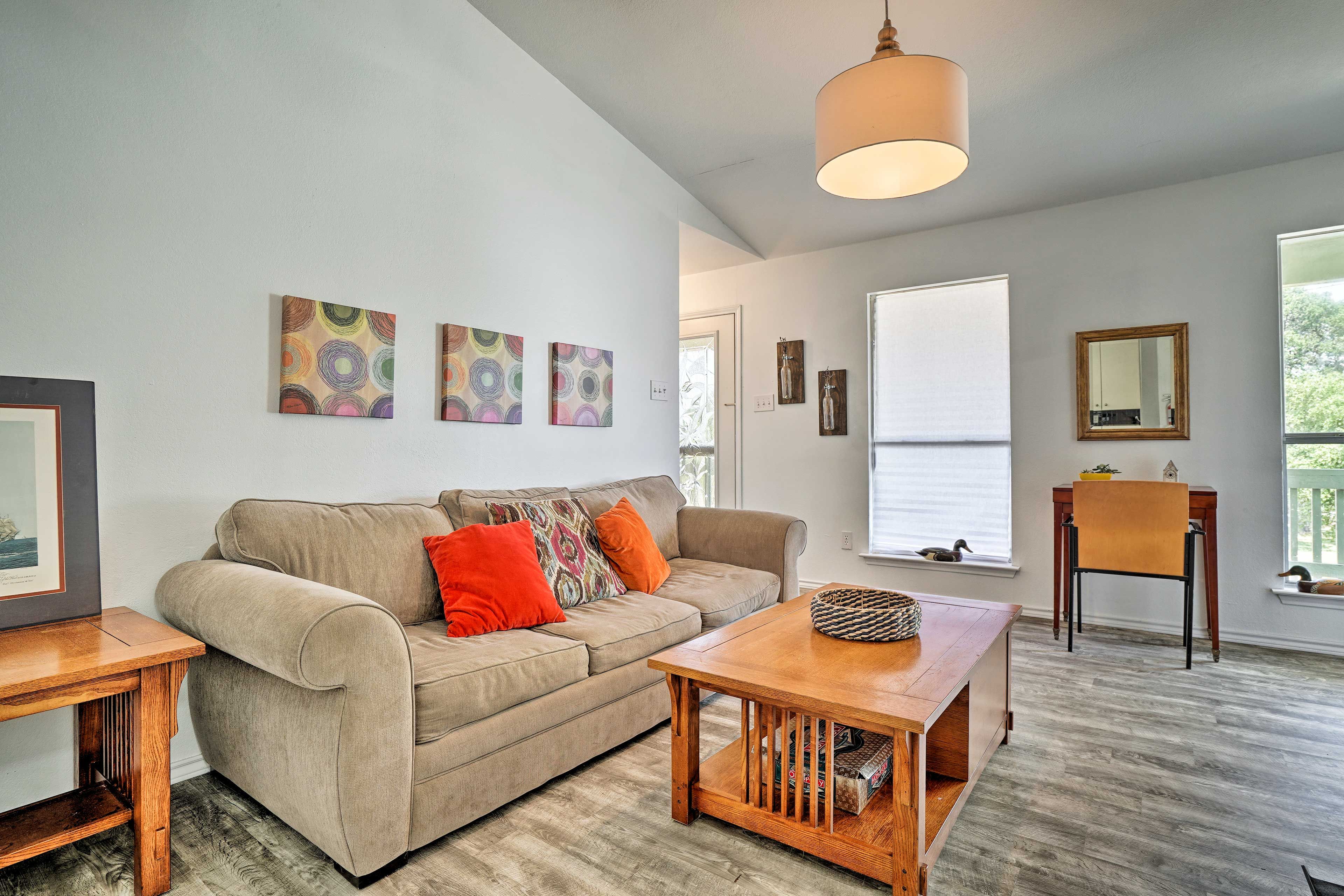 Grab some snacks to munch on while enjoying each other's company on the couch.