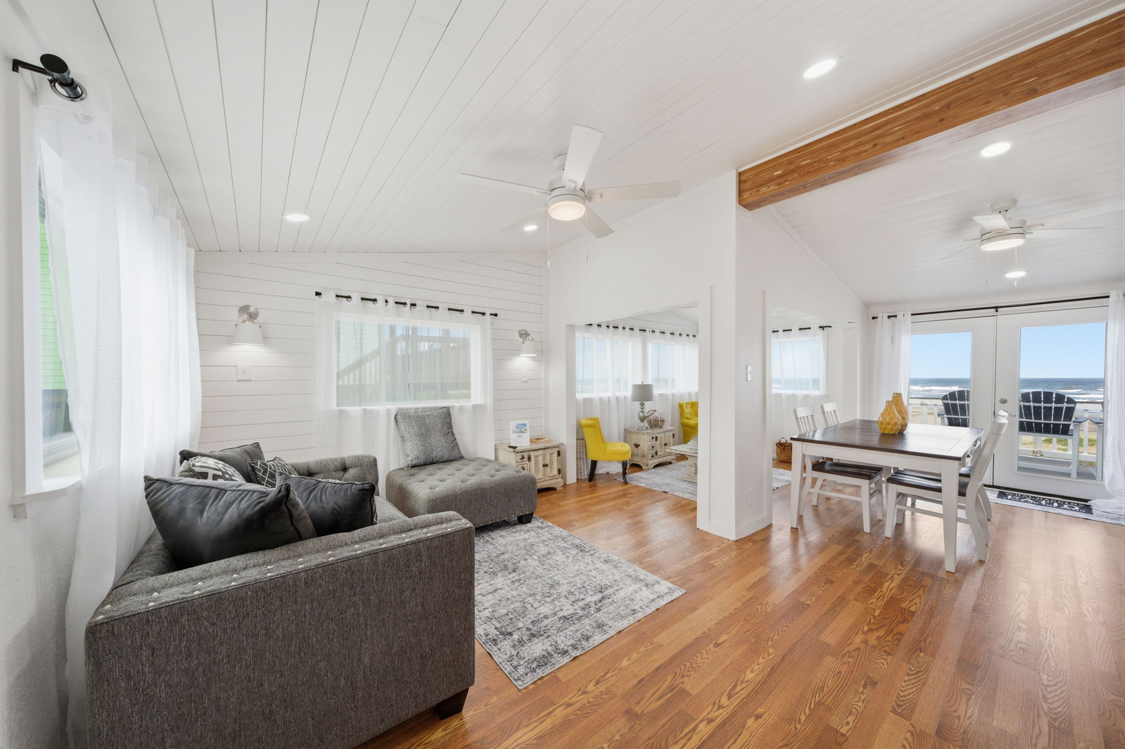 Living Room | Central Heating & A/C | 2 Queen Sleeper Sofas