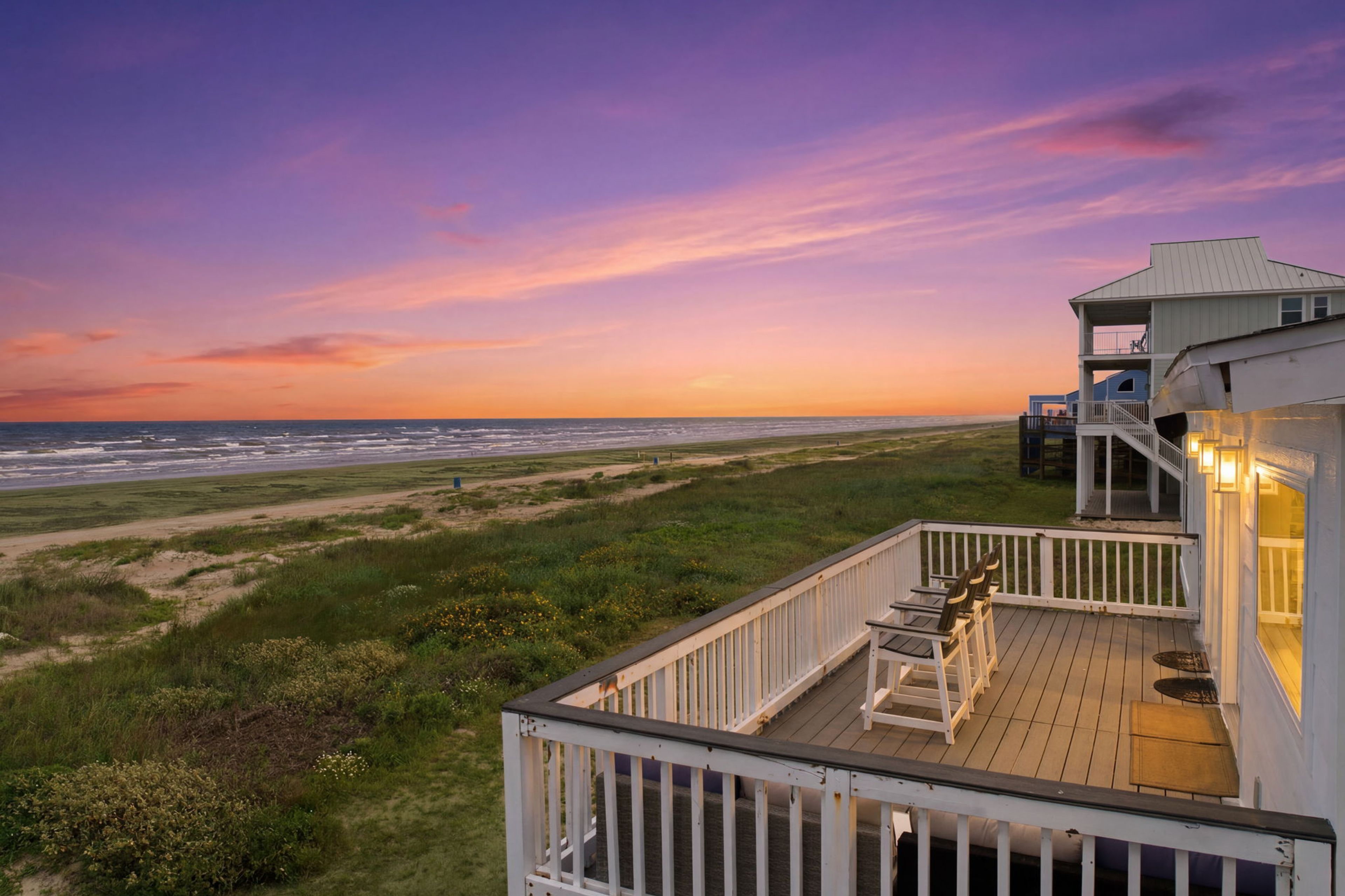Galveston Vacation Rental | 3BR | 2BA | 1,056 Sq Ft | Stairs to Enter