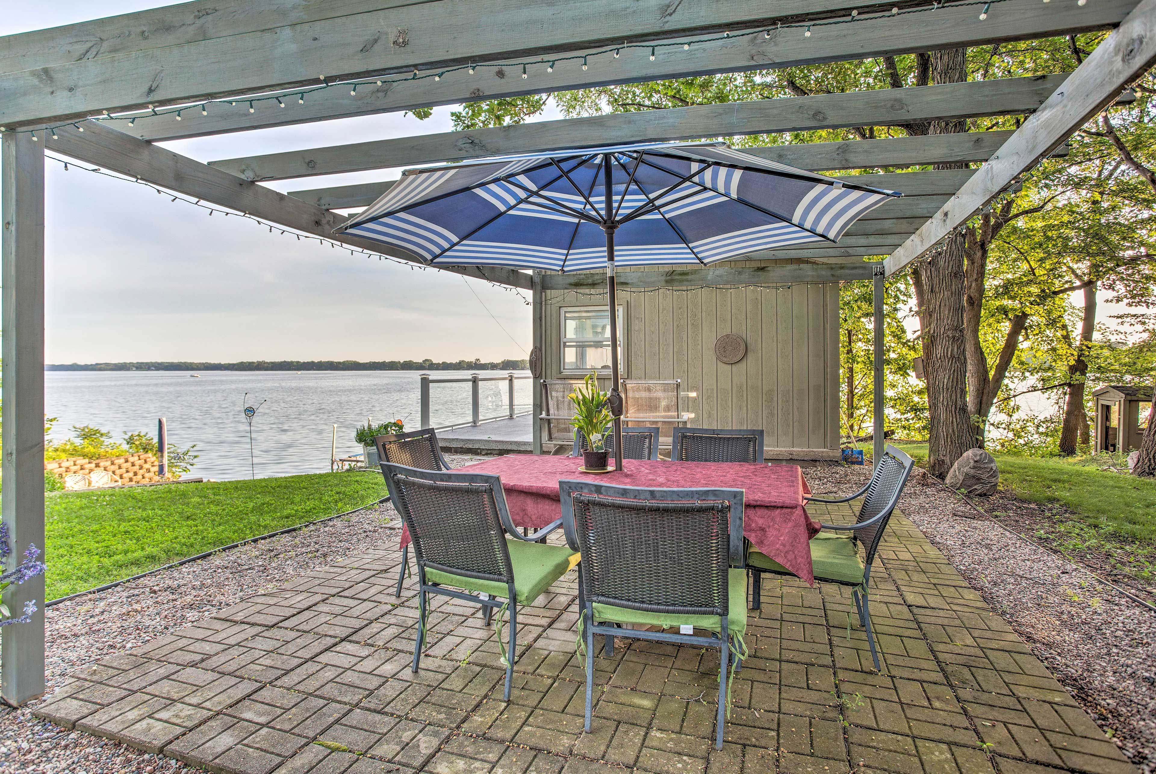Boathouse Exterior | Pergola | Lake Access | Boat Dock