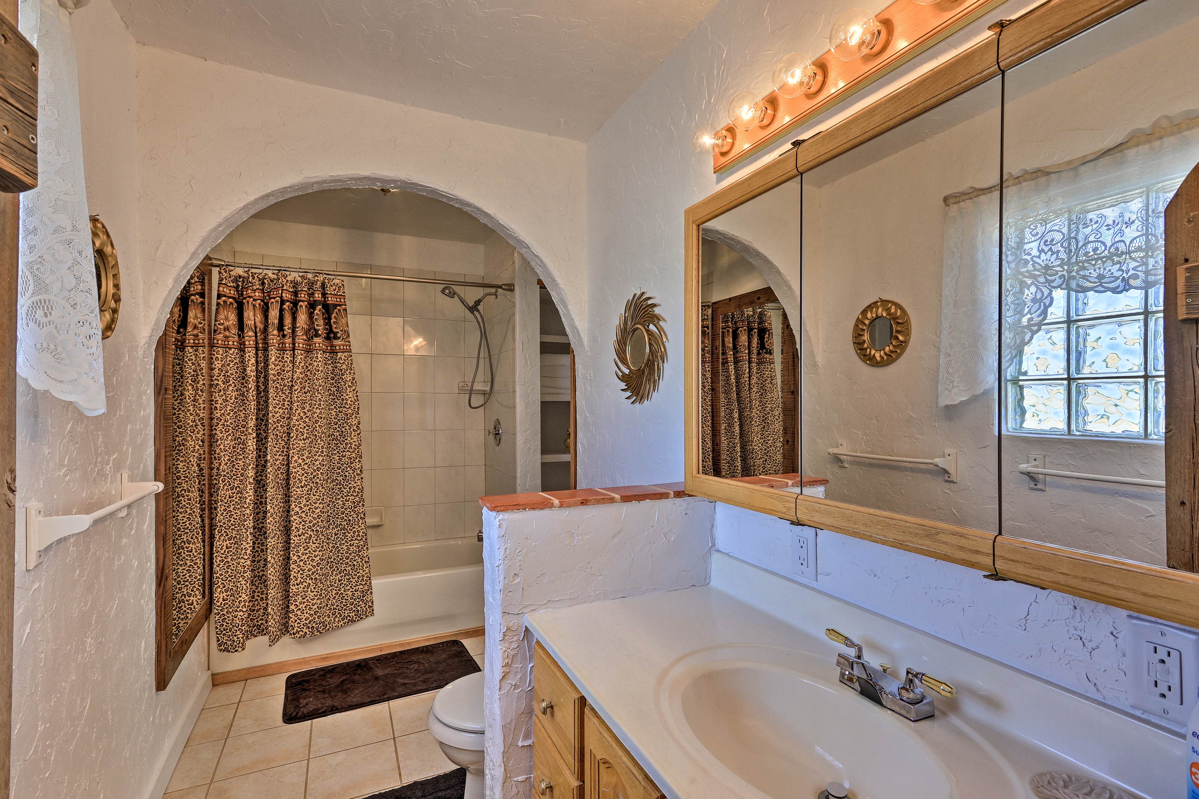 Wake up with a shower and end the day with a hot bath!