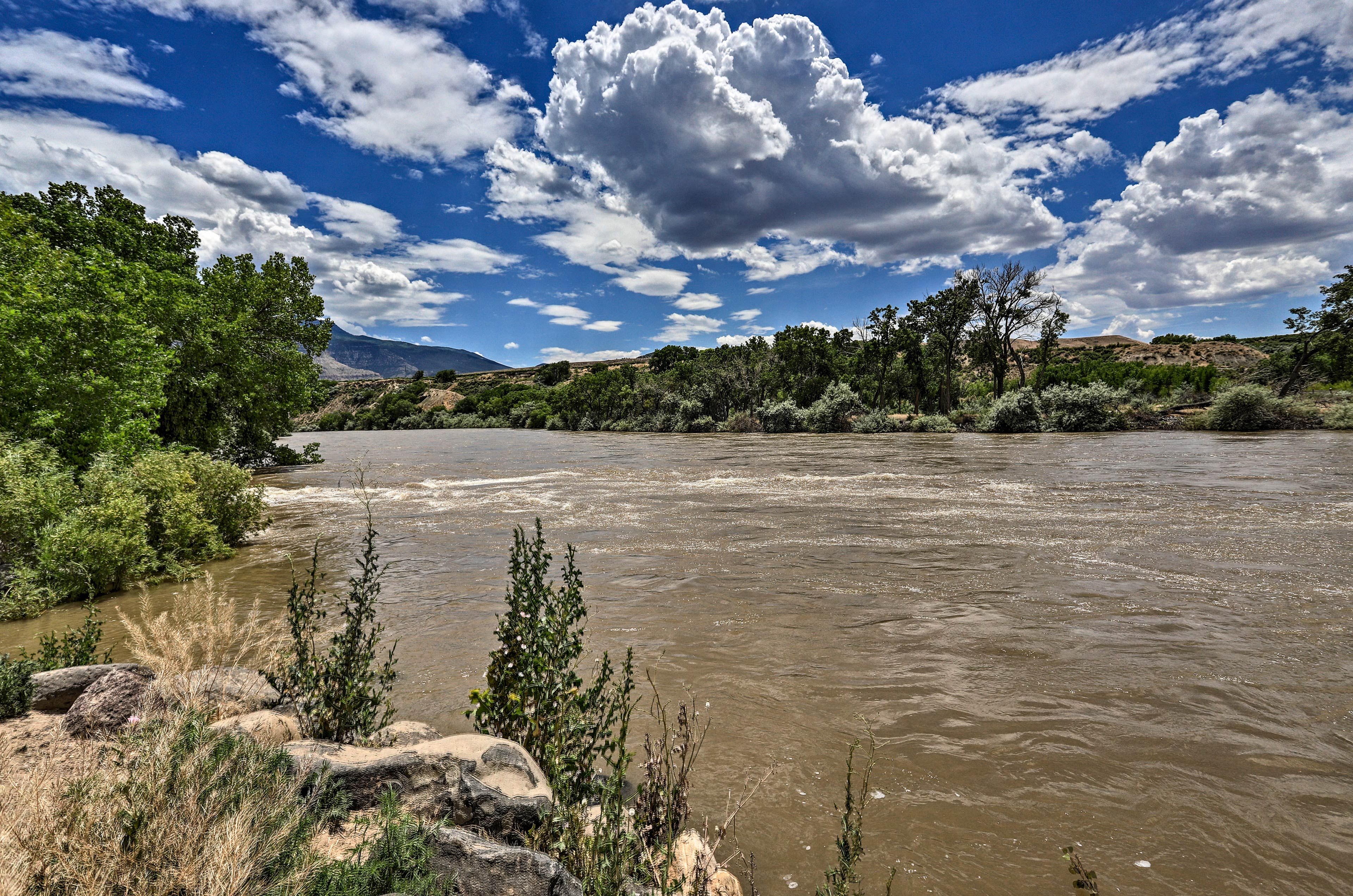 The Colorado River runs right through town for breathtaking views!