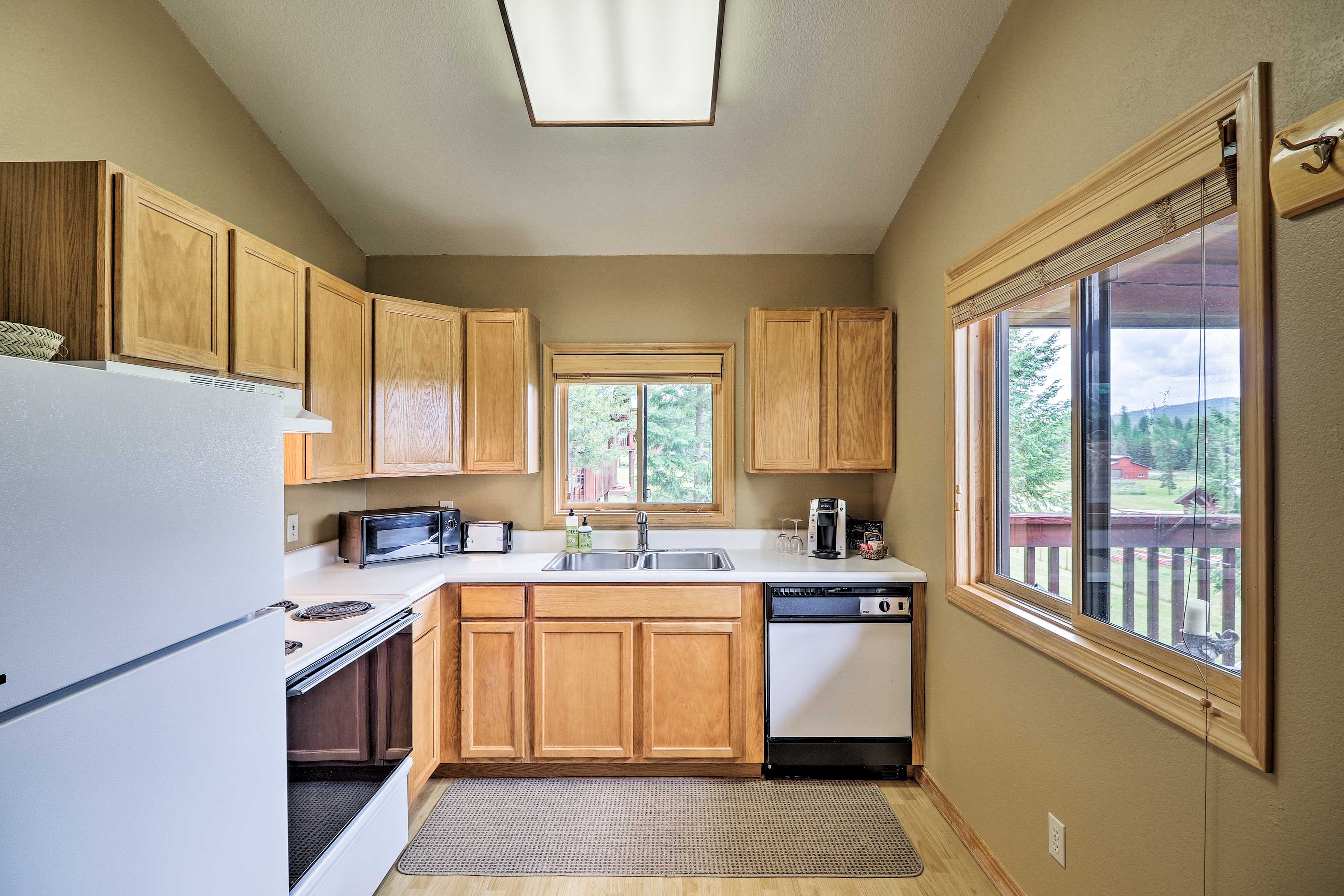 Enjoy fresh coffee from the Keurig.