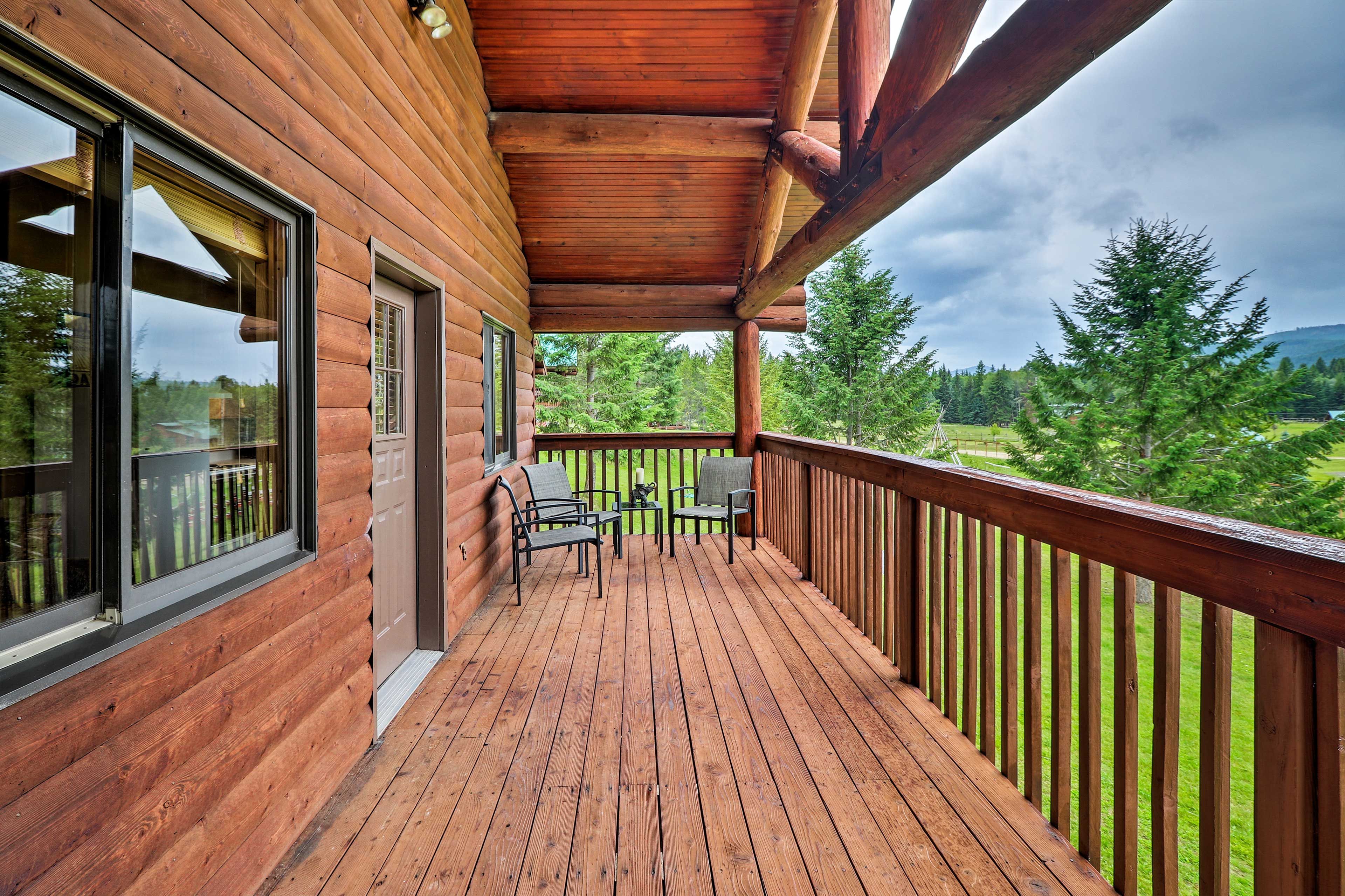 Enjoy the views from the comfort of the deck.