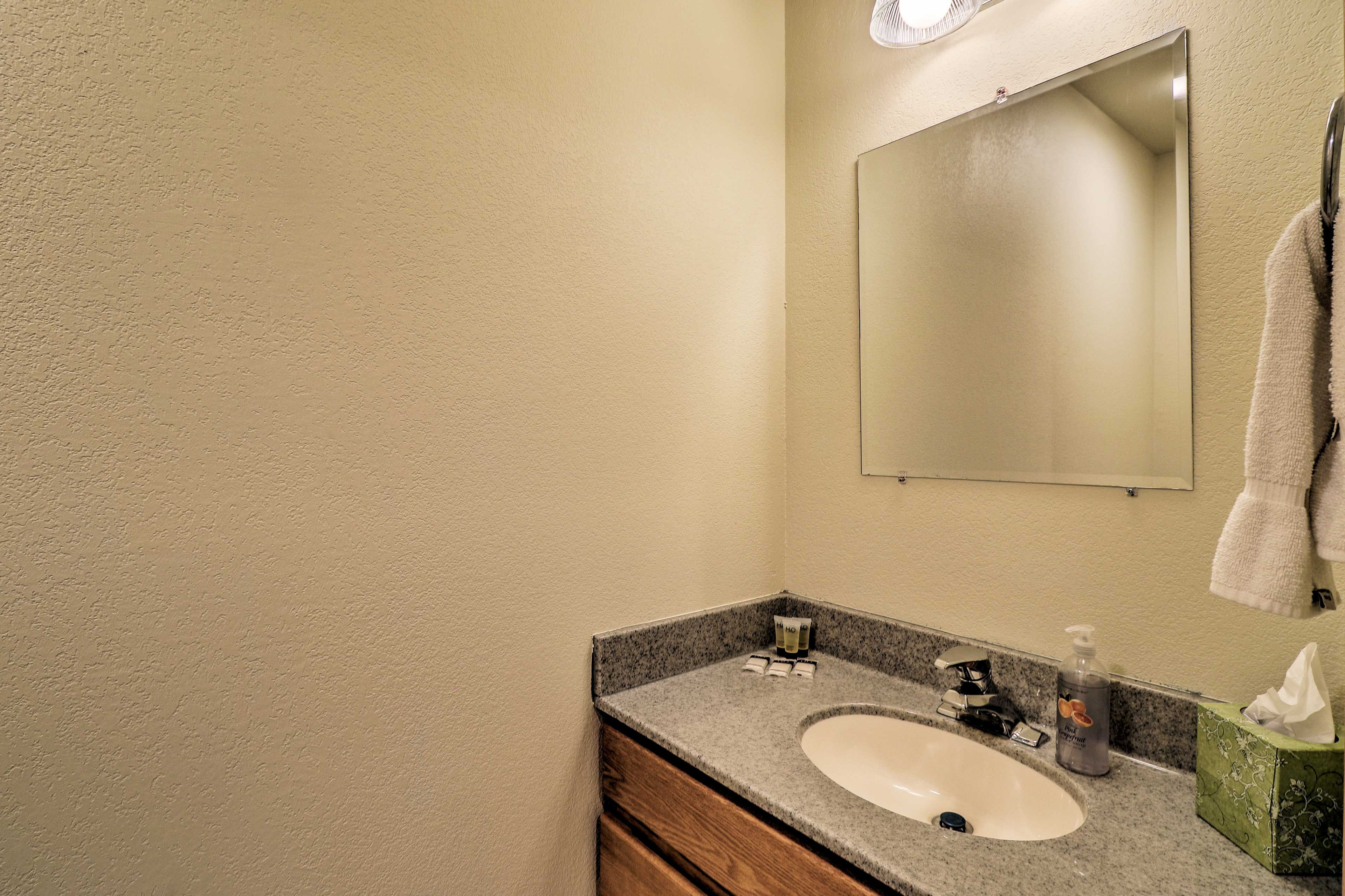 Enjoy linens, towels, and complimentary toiletries.