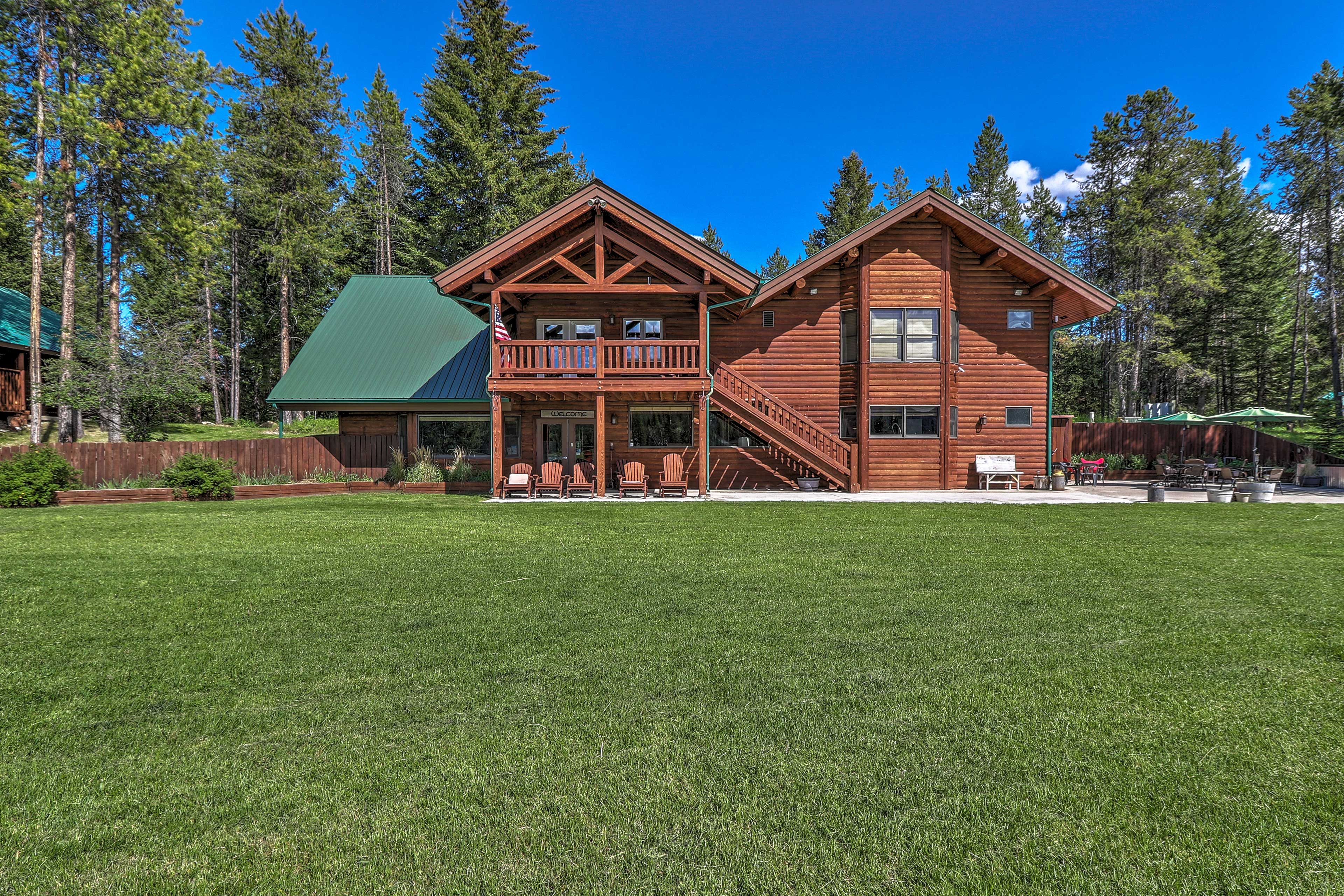 Rest on the Adirondack chairs.