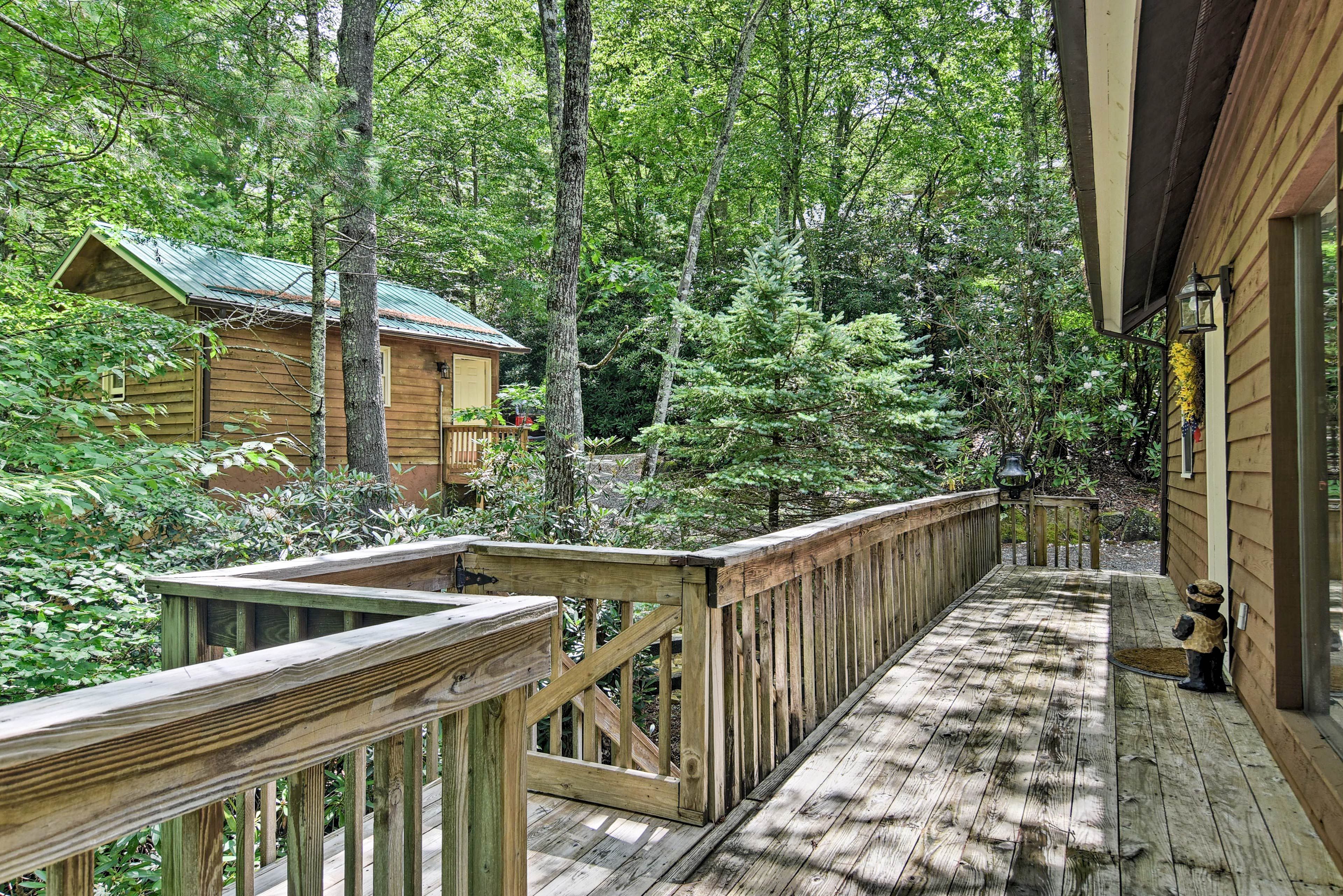 Get some fresh air on the deck!