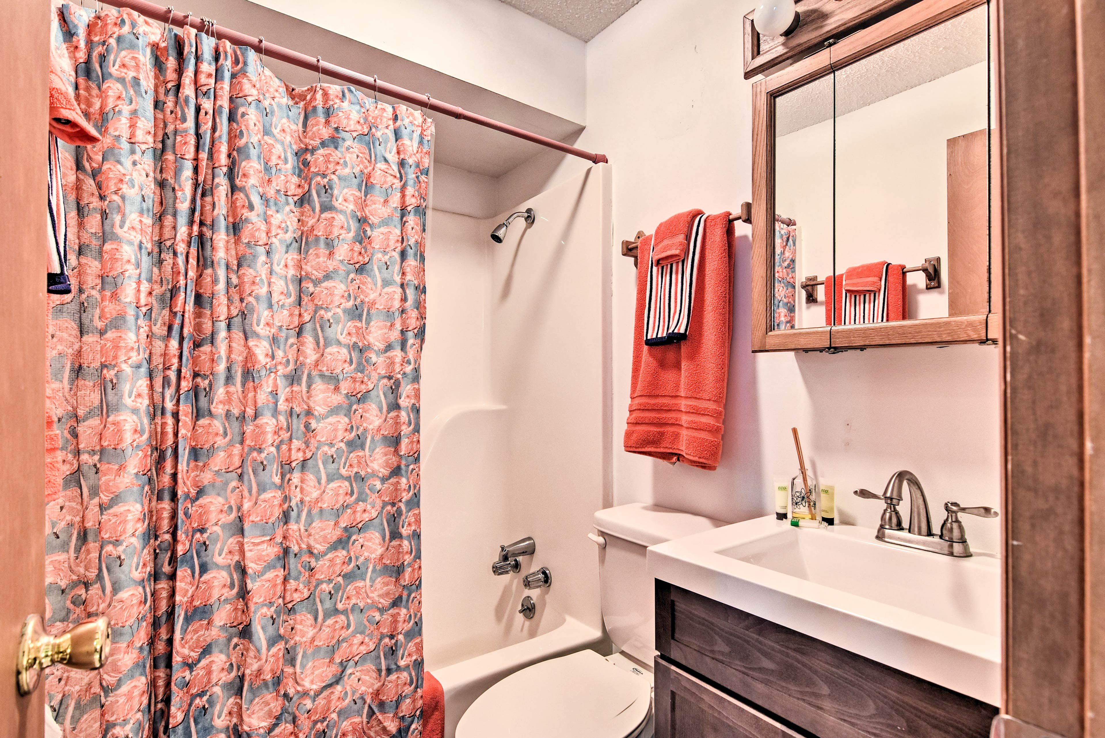 The loft has its own bathroom.