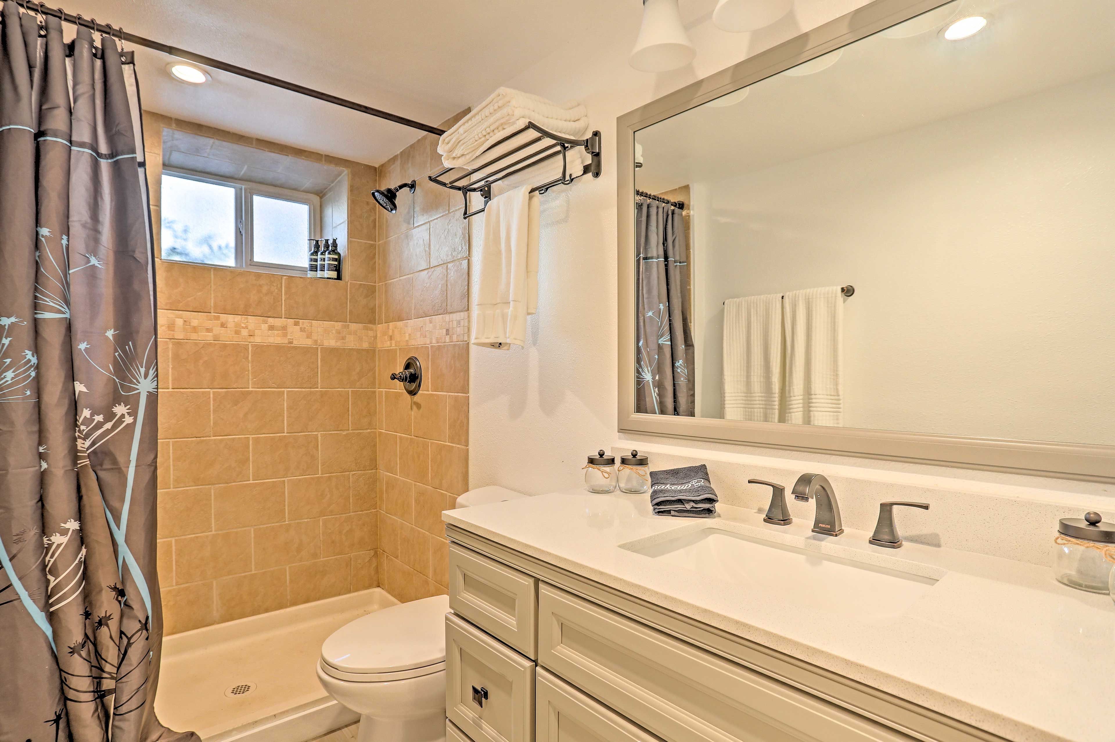 Make mornings easy with this updated bathroom.