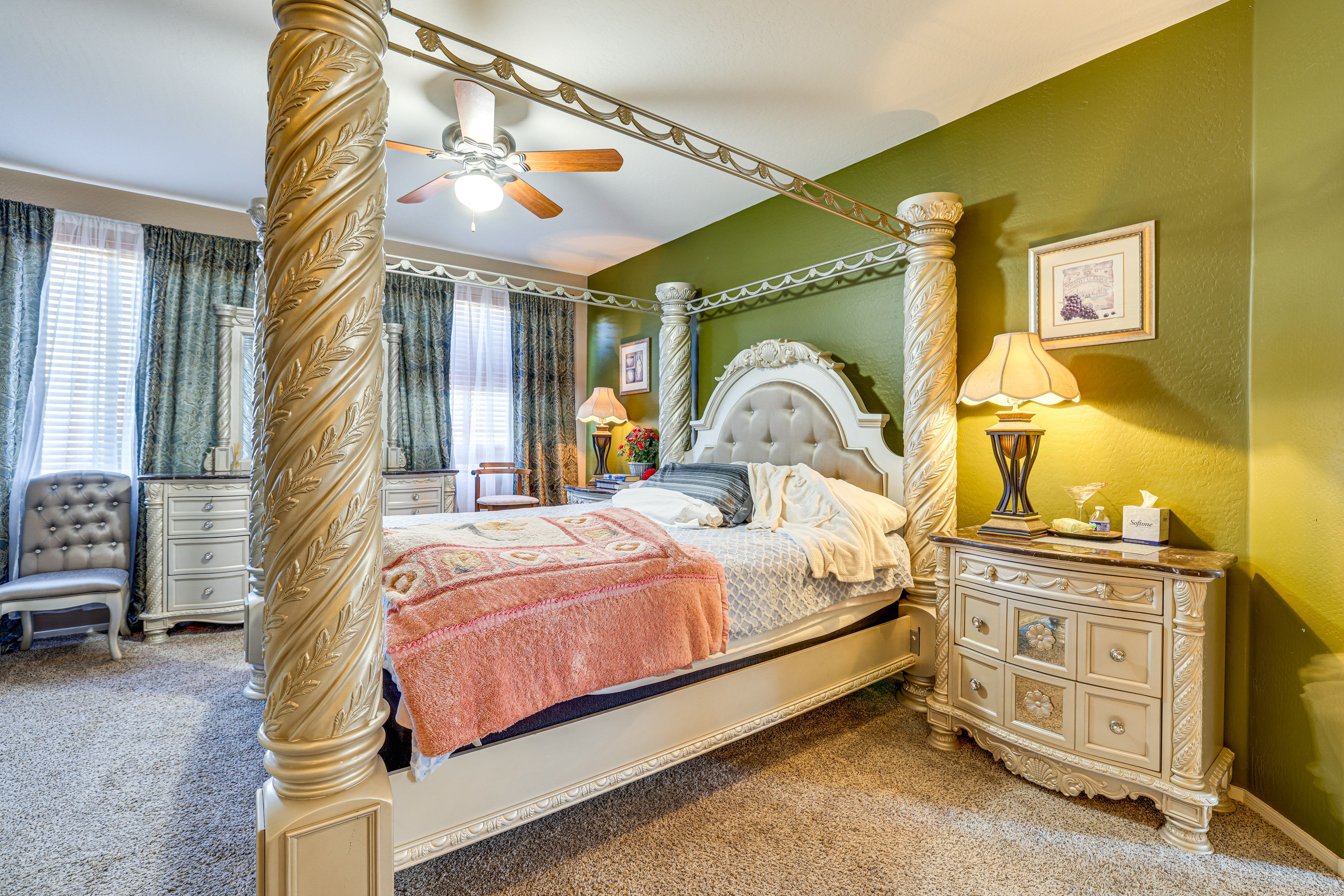Bedroom 1 | 1st Floor | California King Bed | Linens Provided