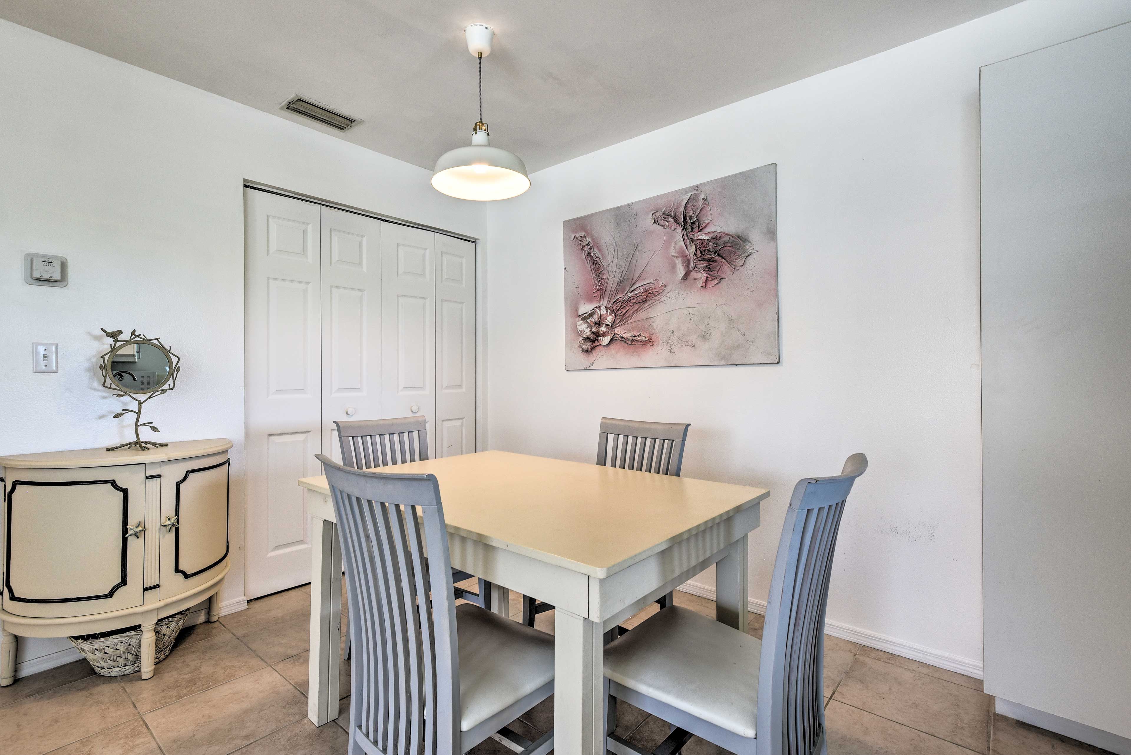 This vacation rental condo offers easy access to local beaches and attractions.