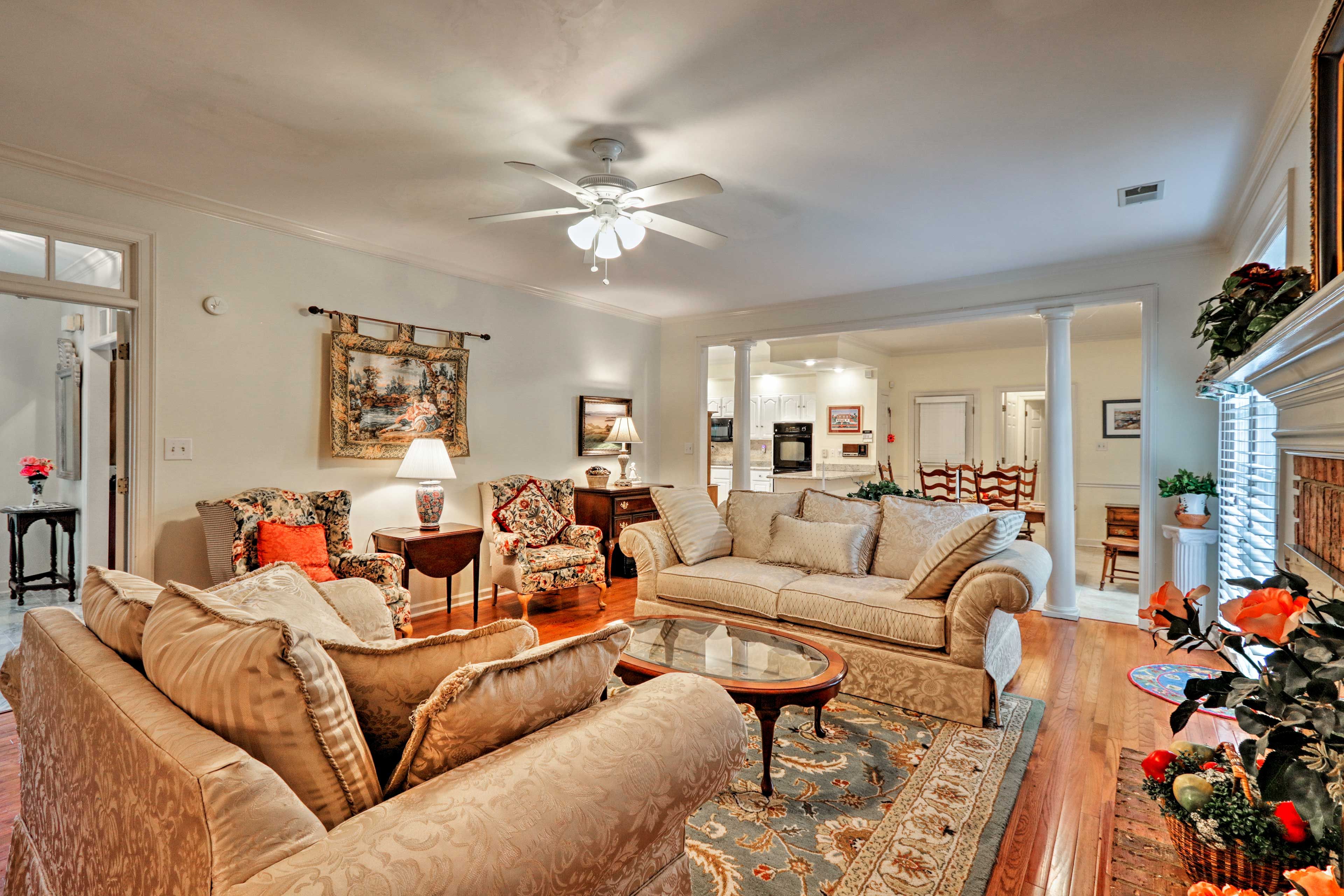 Make yourself at home in the living room.