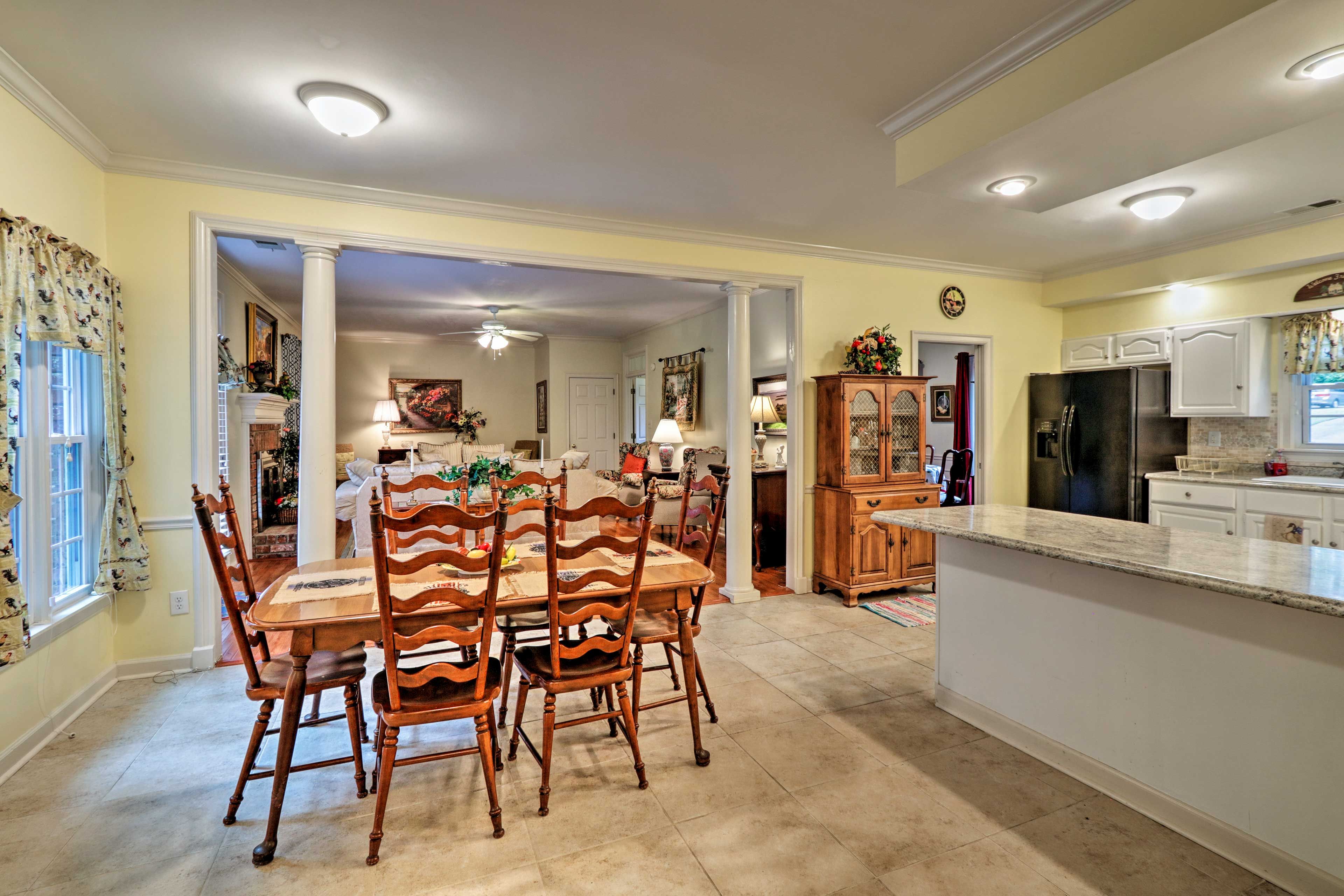 Feel at home in the open floor plan.