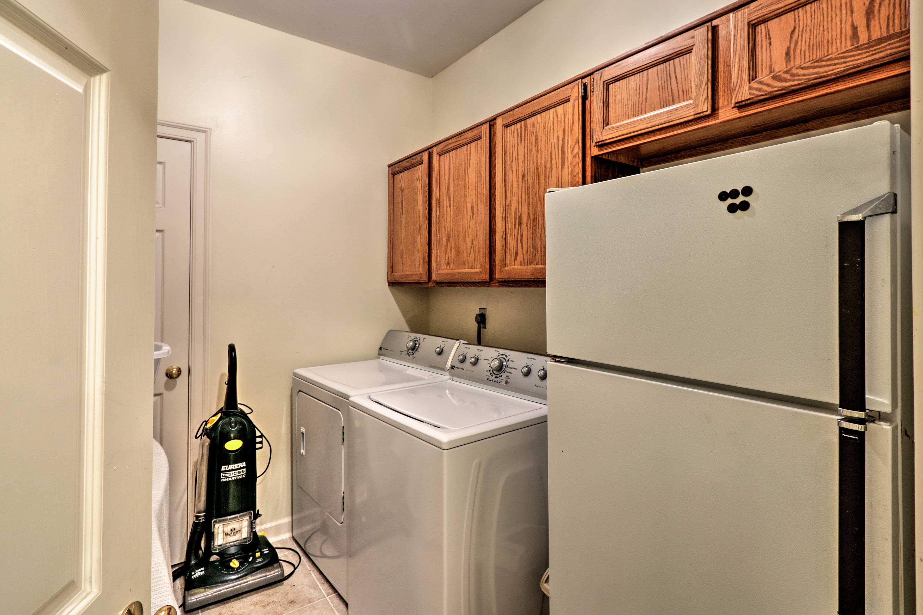 Let the washer and dryer take care of your clothes for you.