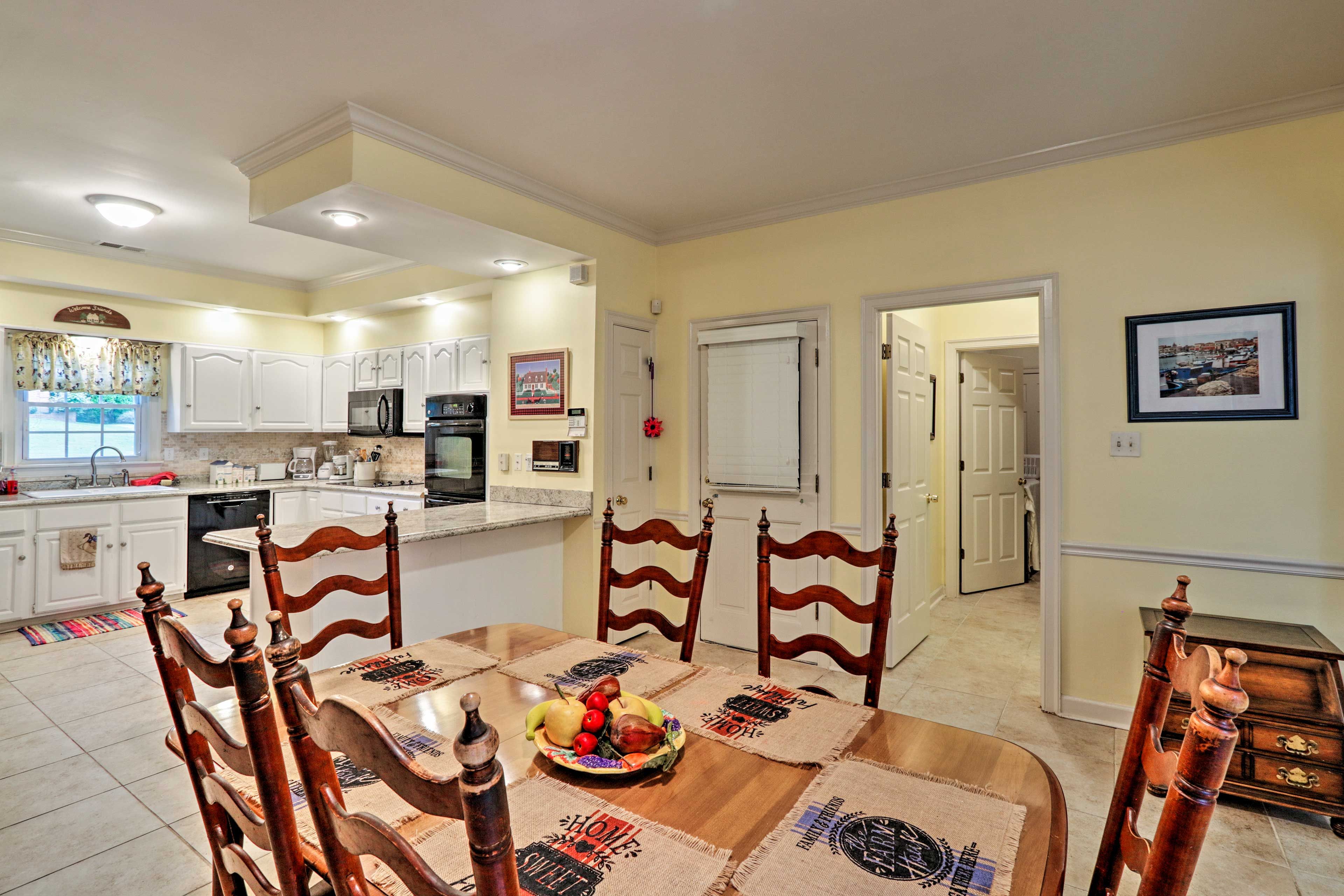 This home features a total of 2 dining tables.
