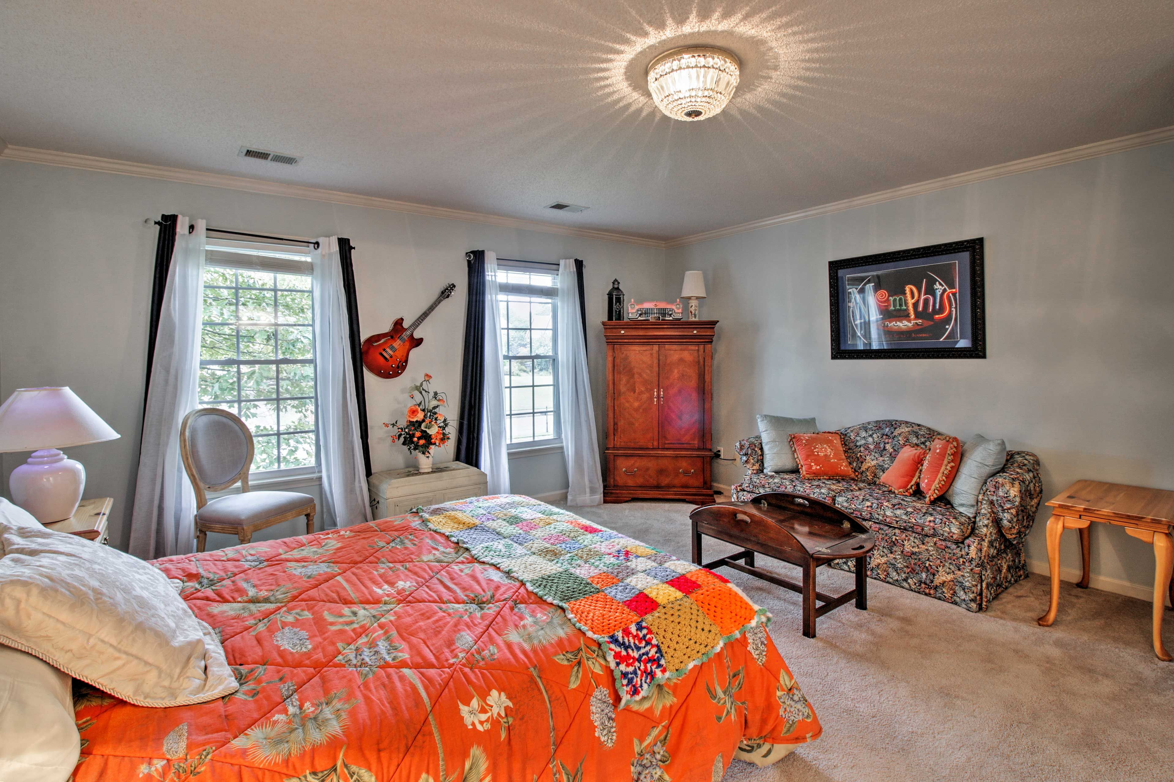 Unpack, unwind, and get a full night's sleep to explore the next day.