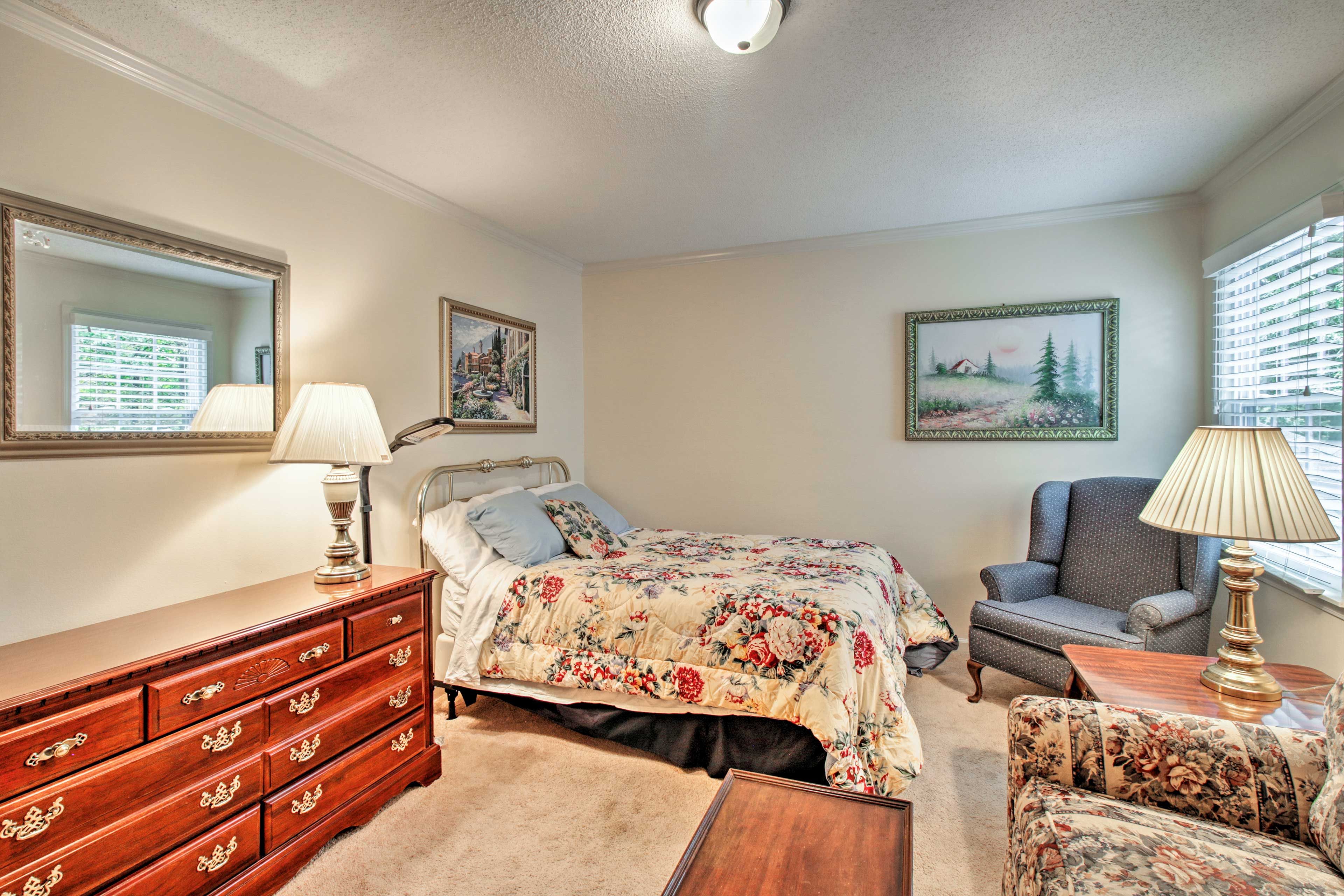 This bedroom features a twin bed.