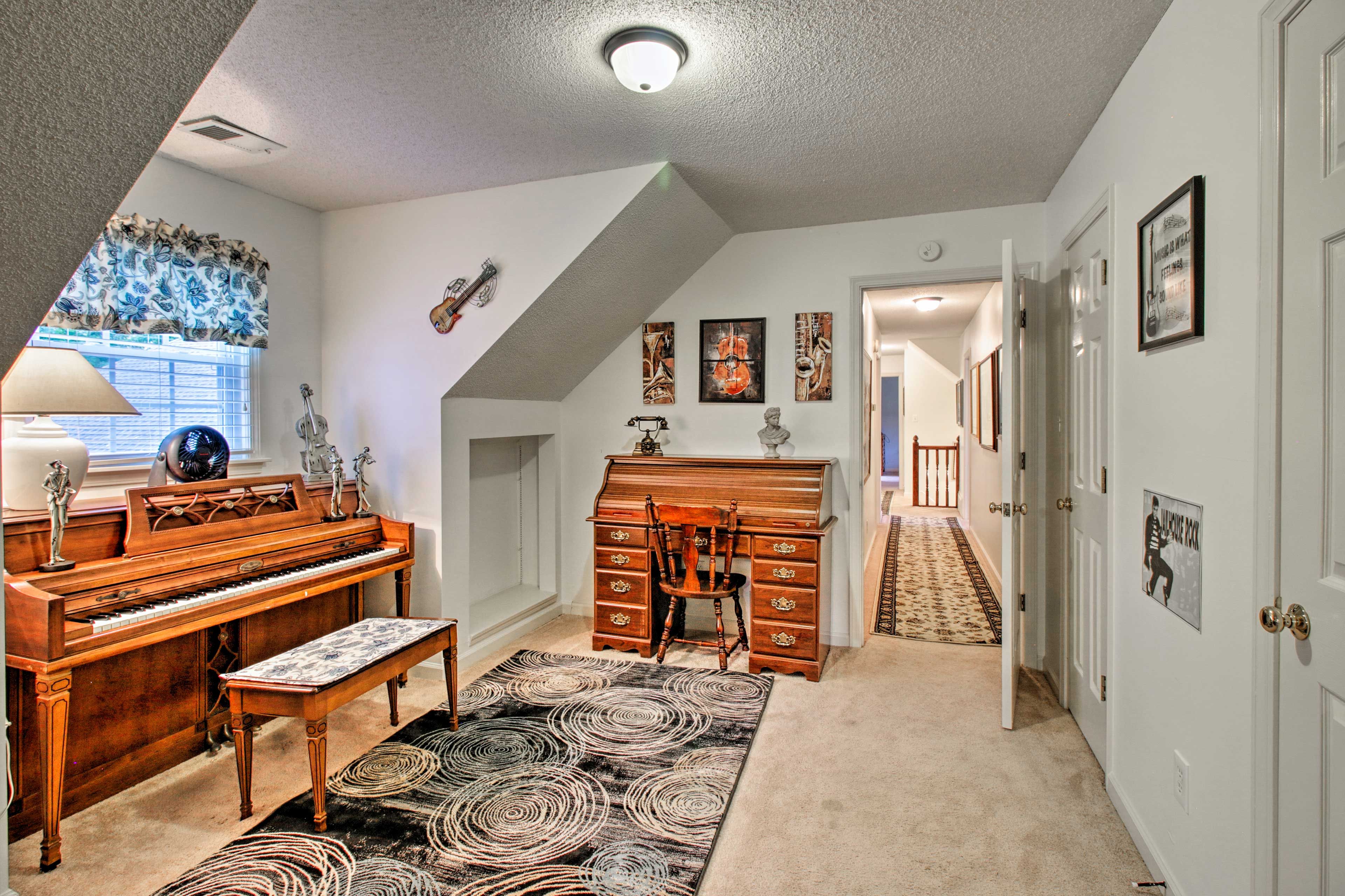 Spend time relaxing in this room.