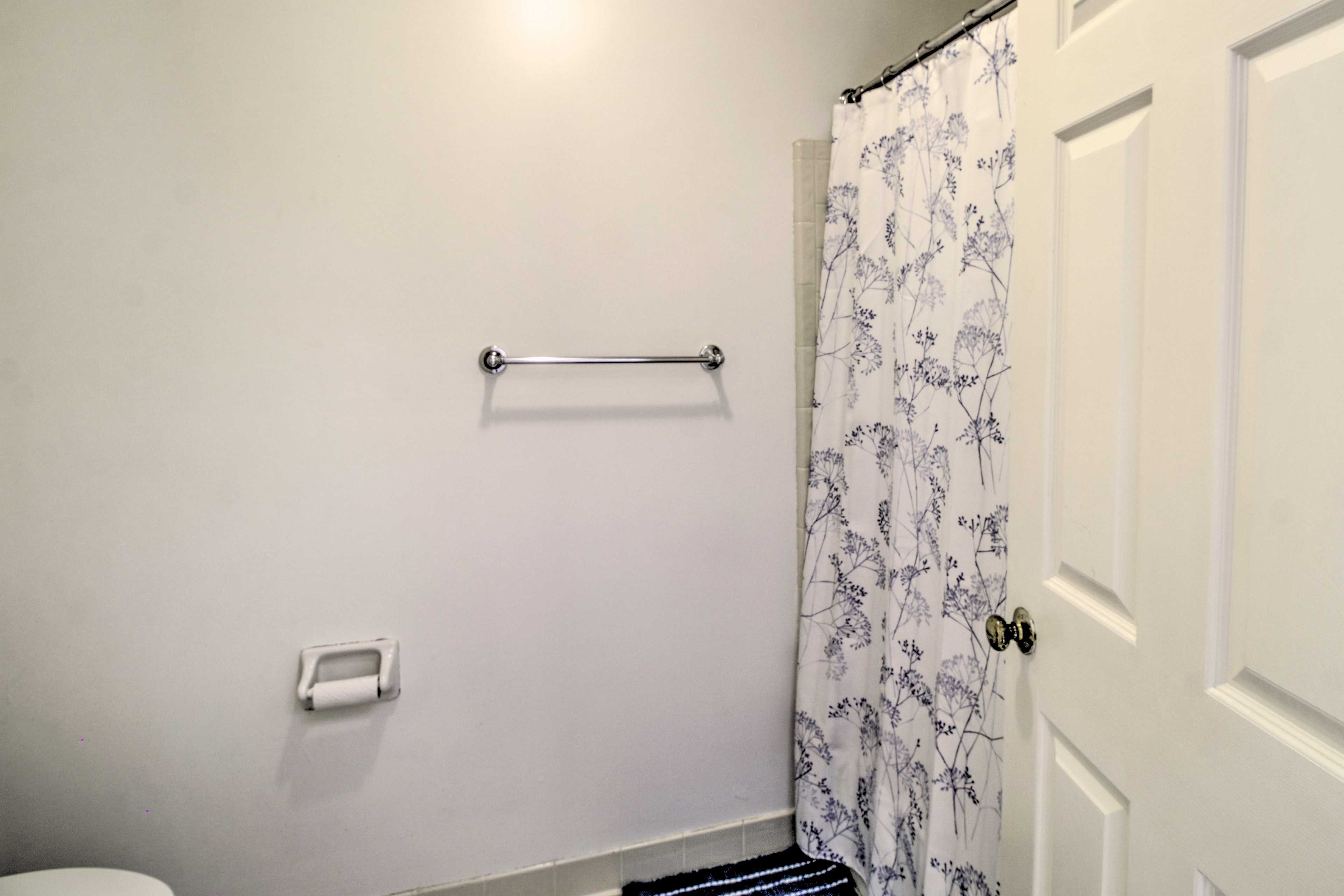 You'll find a walk-in shower in this bathroom.