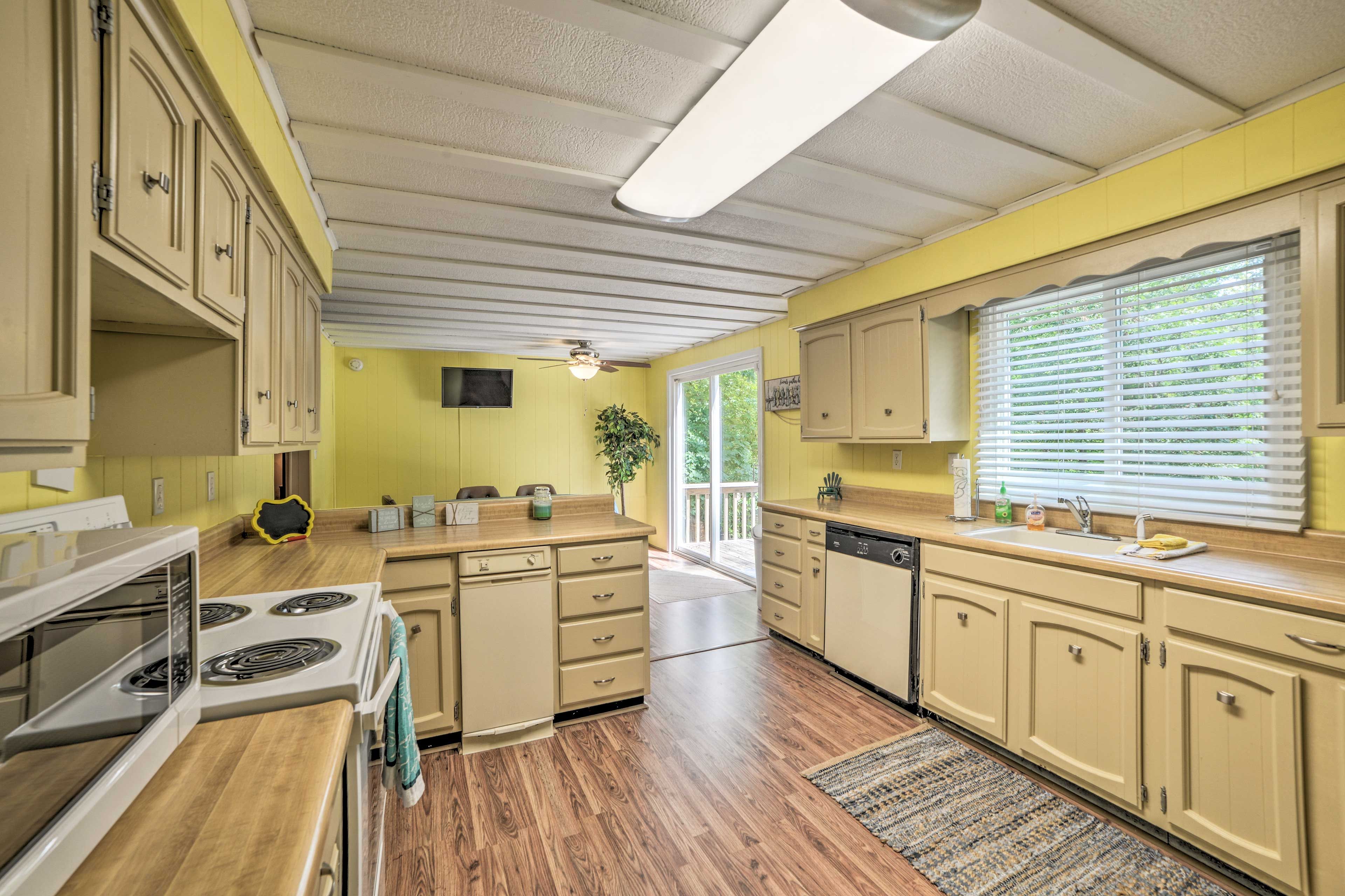 You'll love having a trash compactor and expansive countertops.