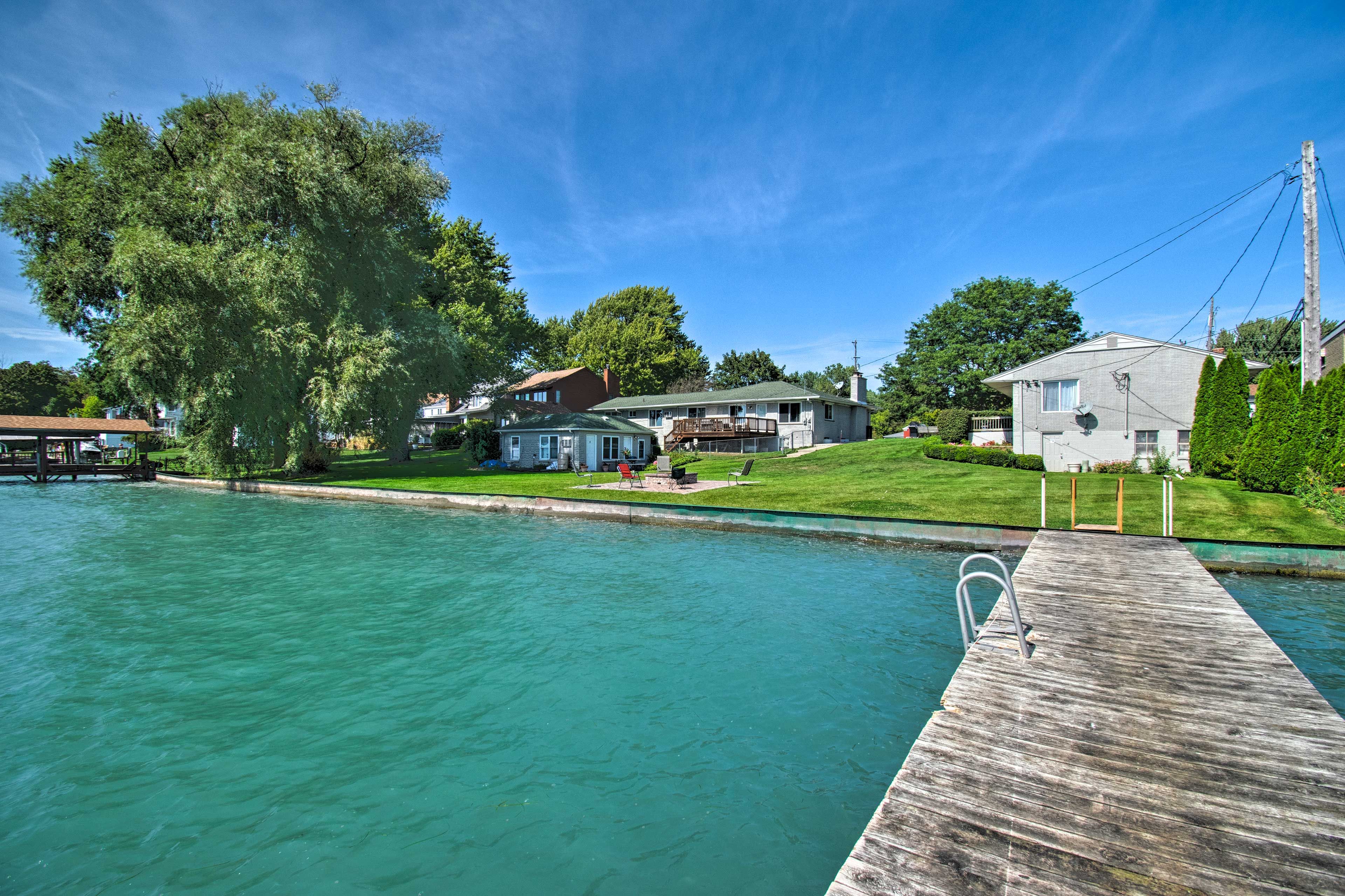Throw on your bathing suits and go for a swim!