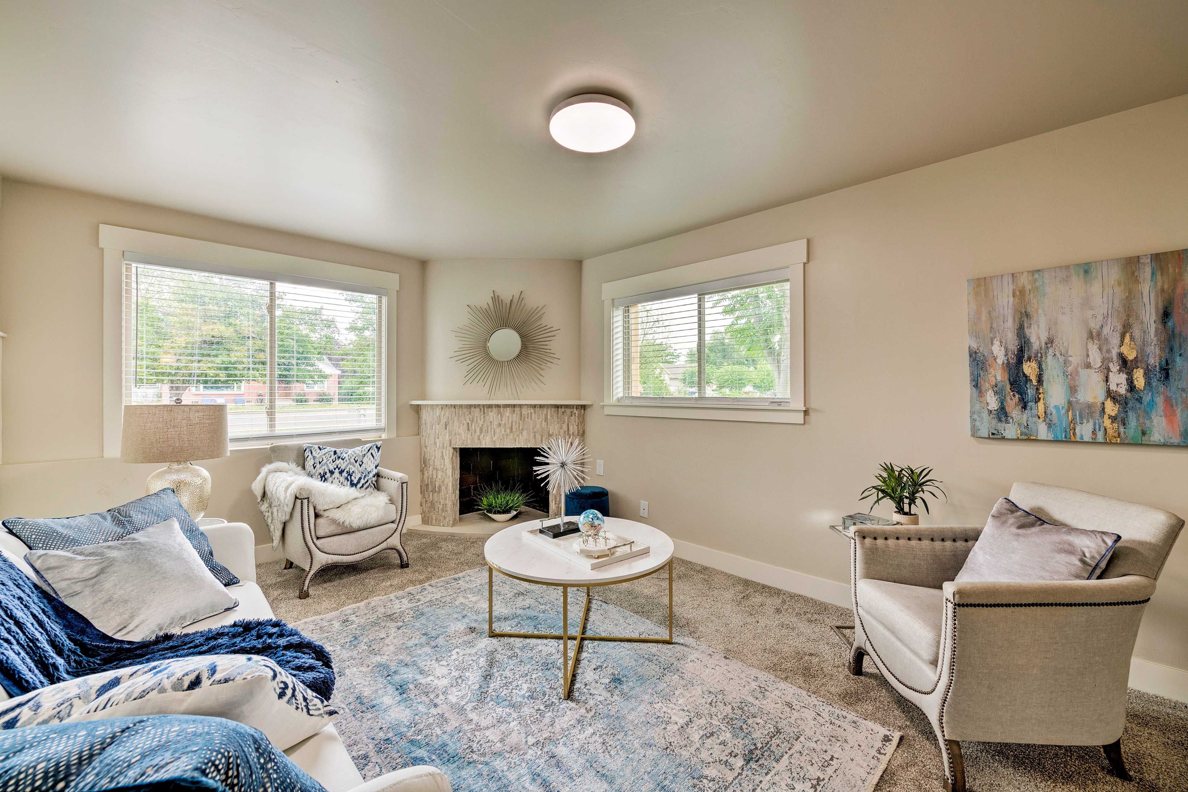 Formal Living Room | Sleeper Sofa | Stairs Required