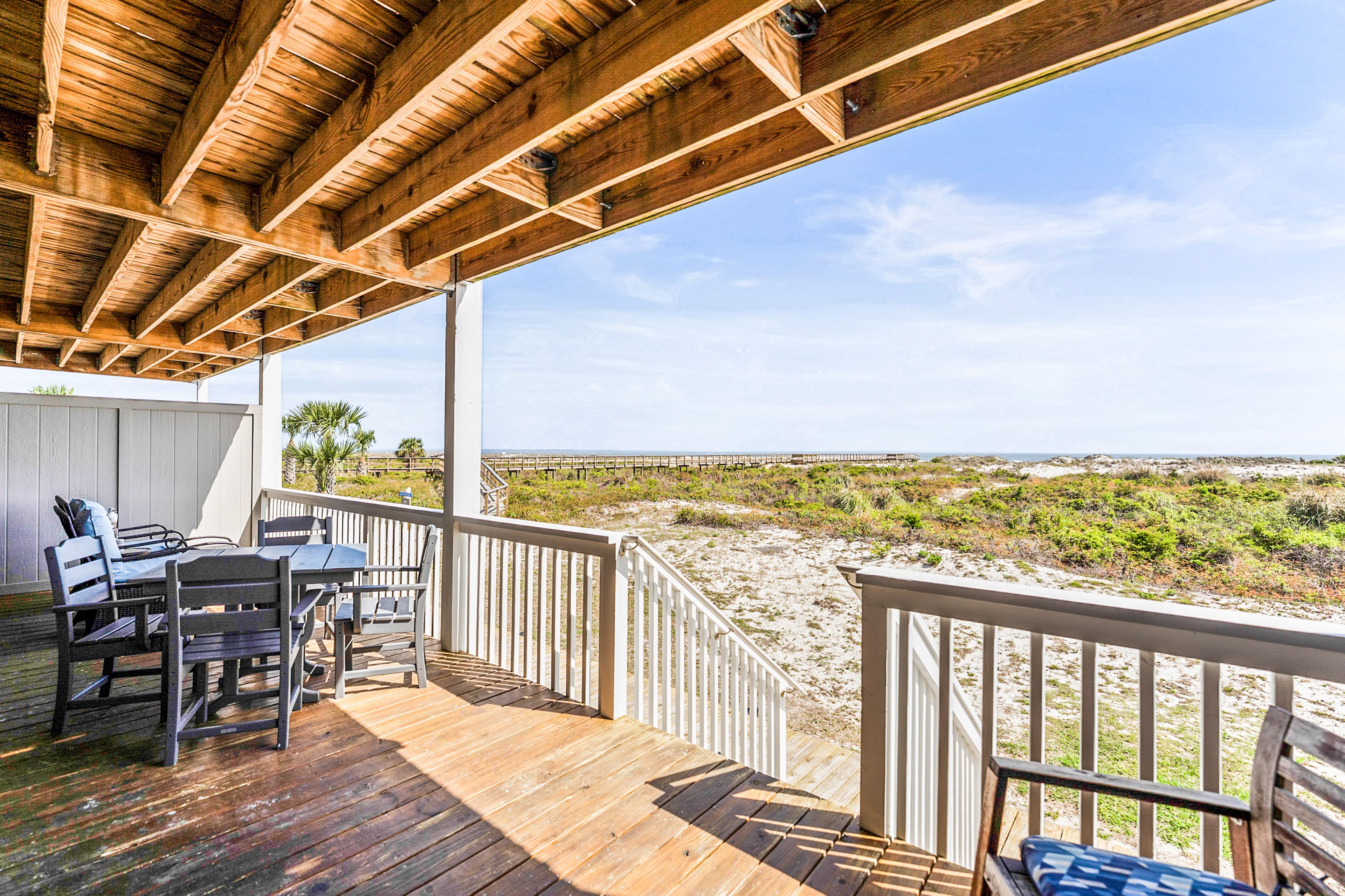 St. Helena Island Vacation Rental | 1BR | 2BA | 806 Sq Ft | Stairs Required