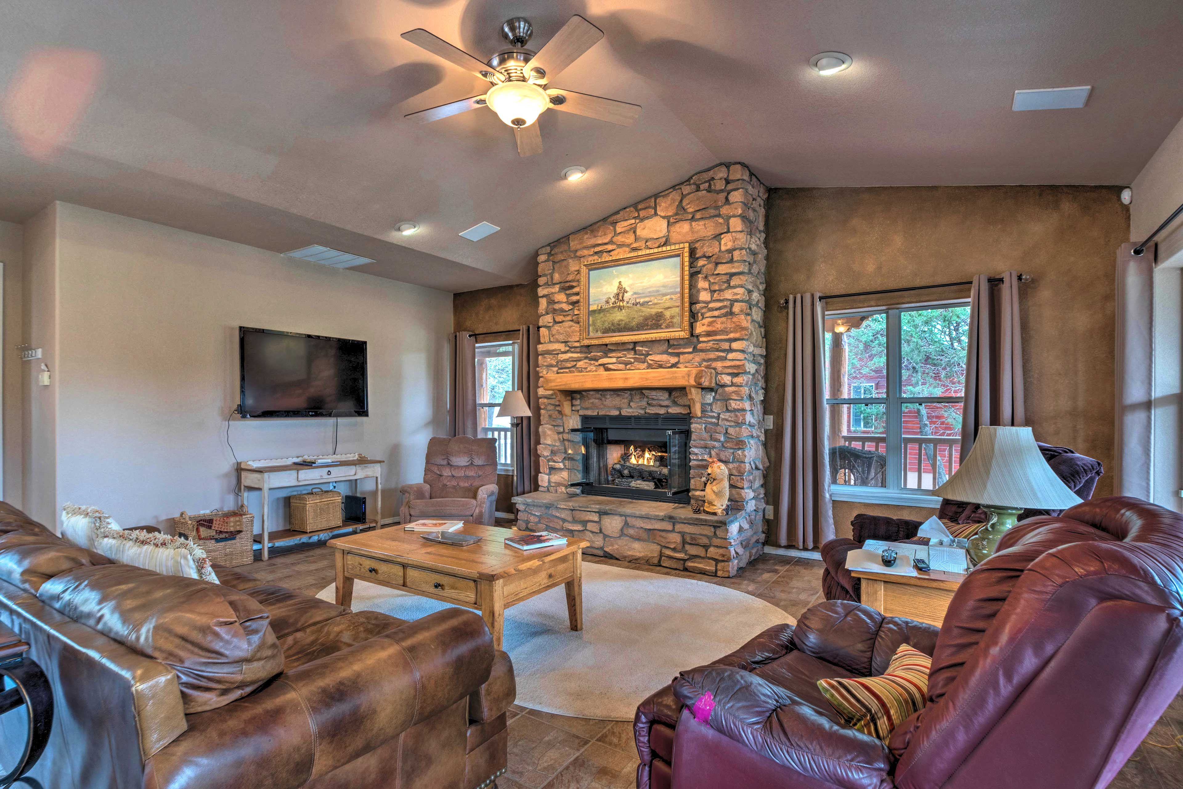 Ruidoso Vacation Rental | 3BR | 2.5BA | 2 Stories | Stairs Required