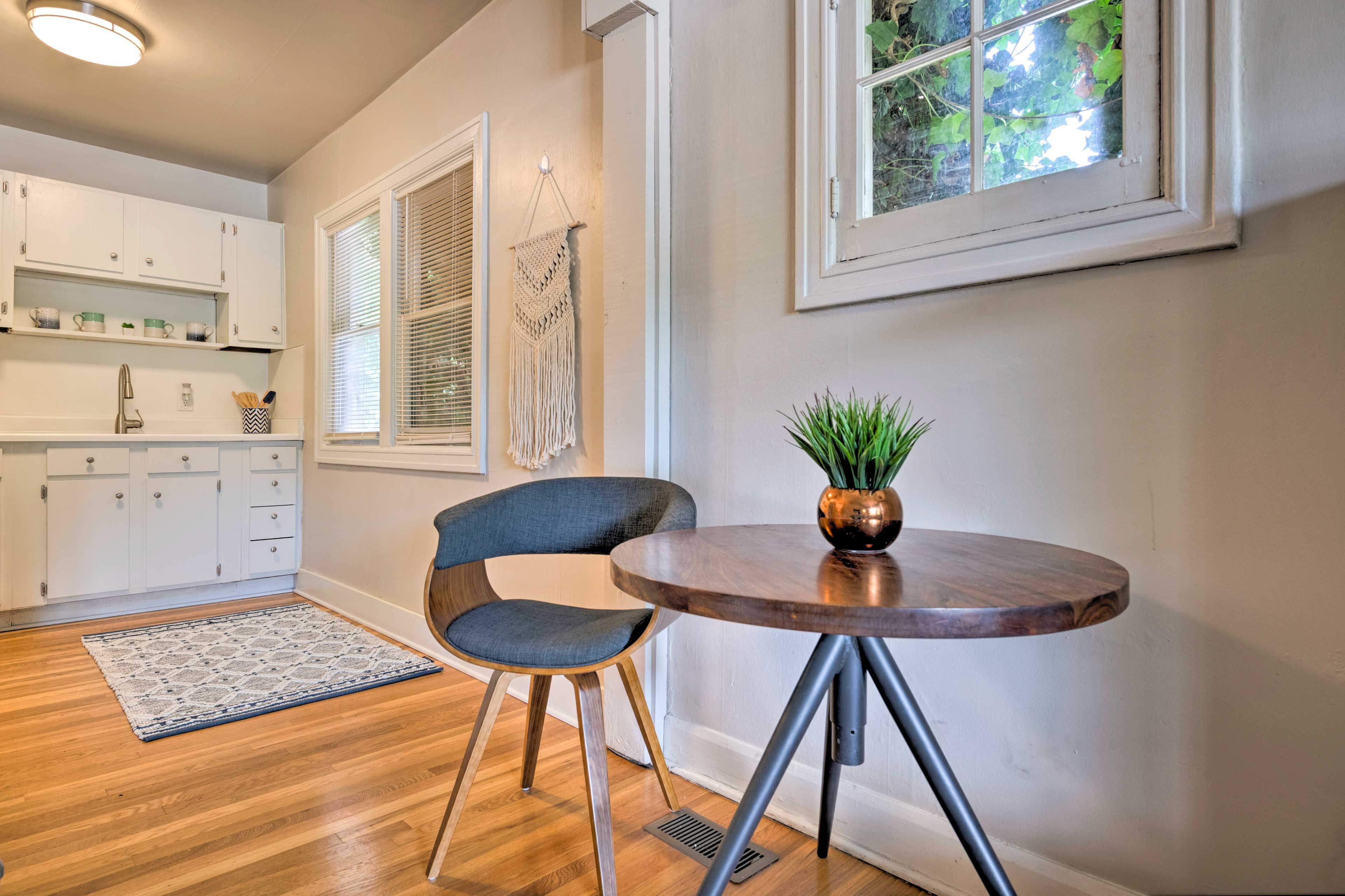 The property comes complete with central air conditioning!