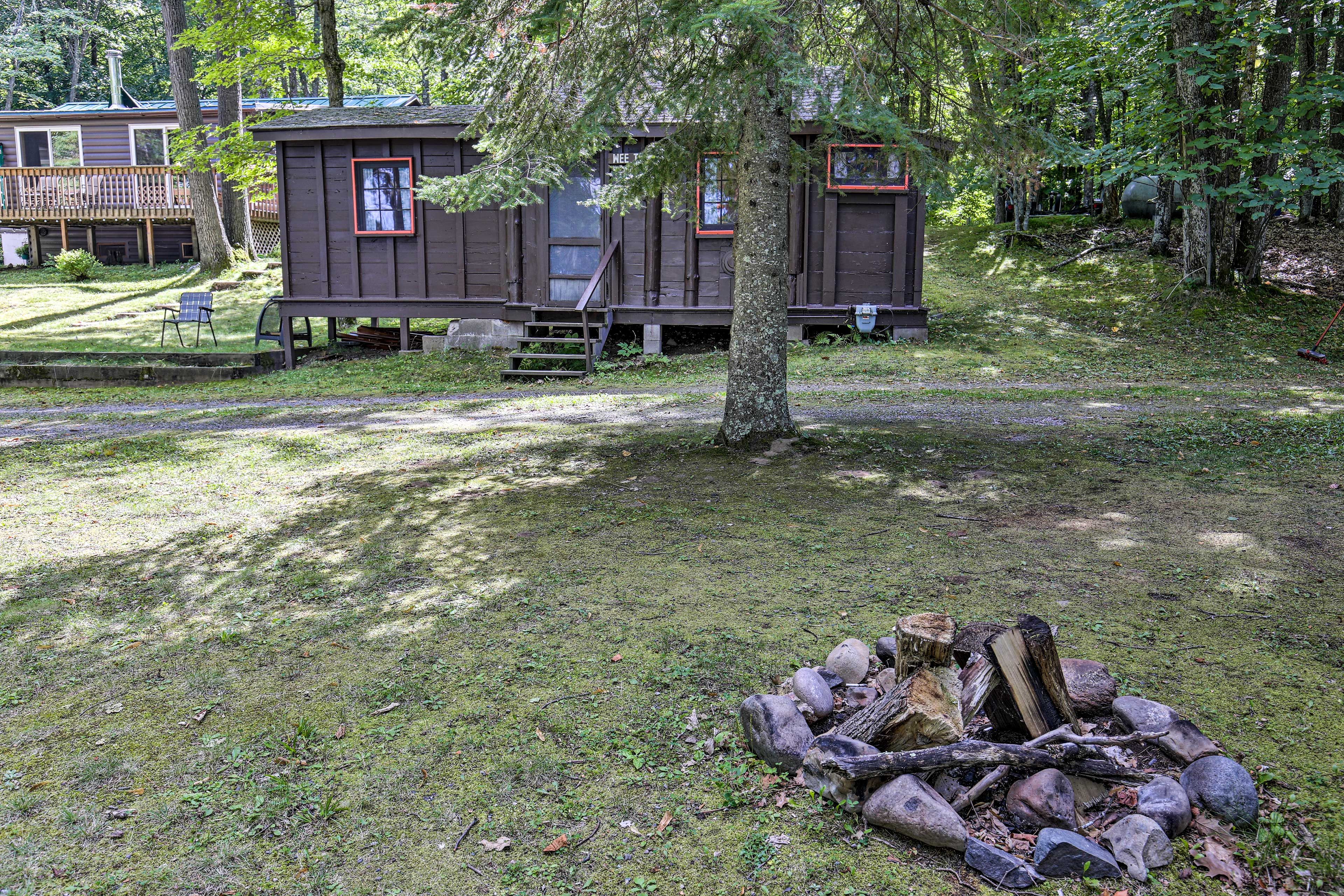 Gather around the campfire for s'mores.