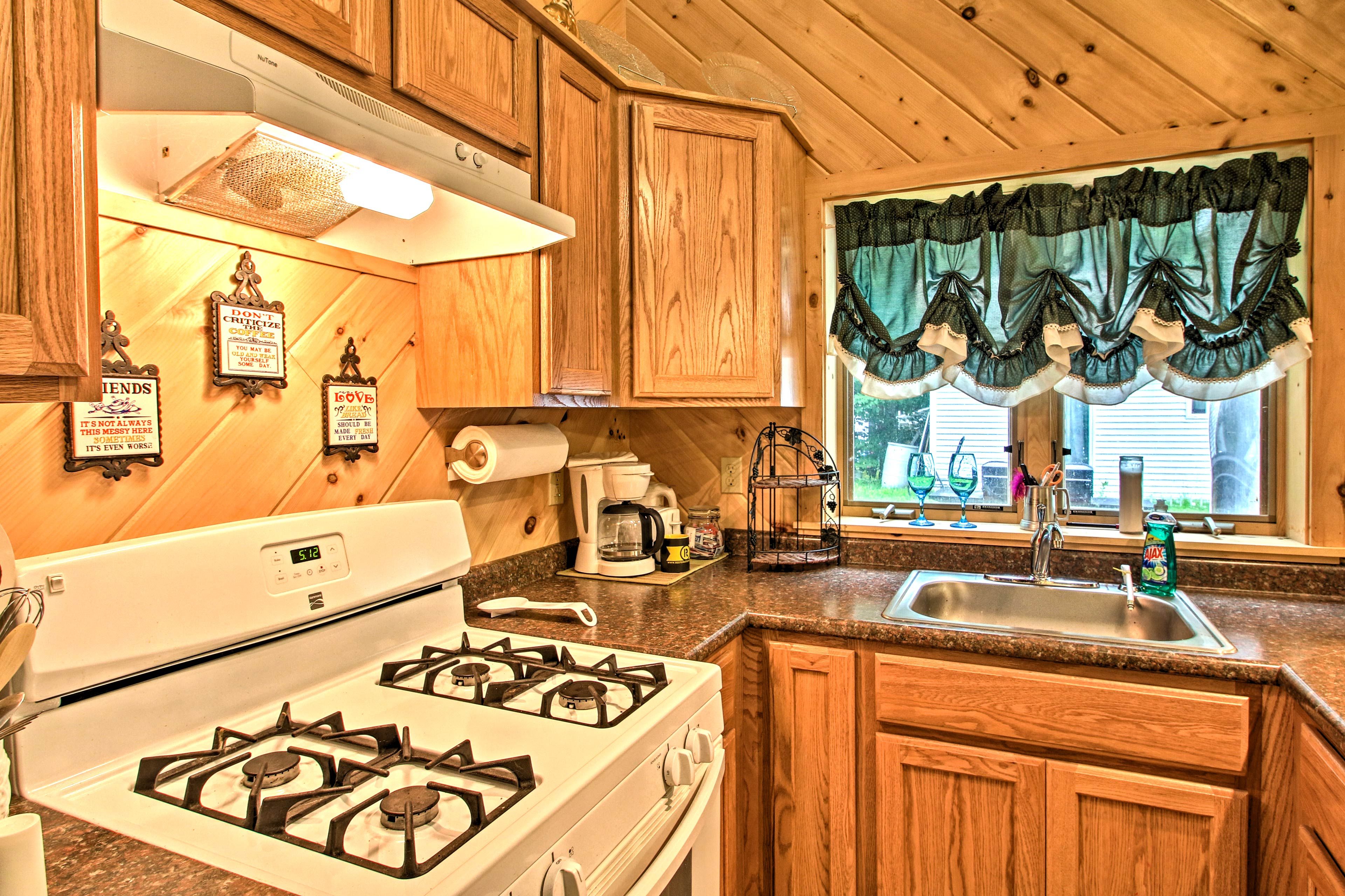 Store your groceries in the cabinets.