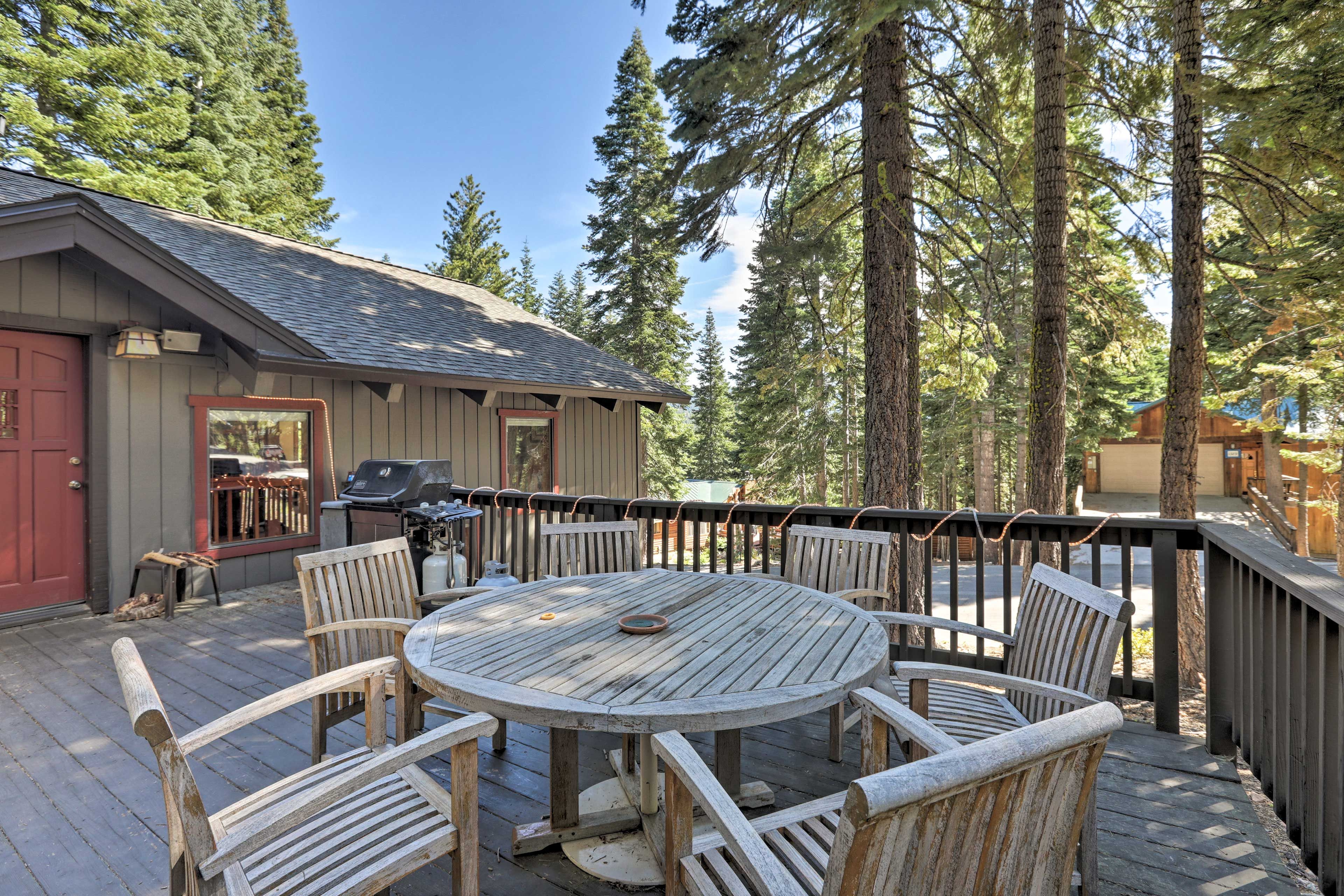 Tahoe Vista Vacation Rental | 6BR | 3.5BA | Stairs Required | 3,200 Sq Ft