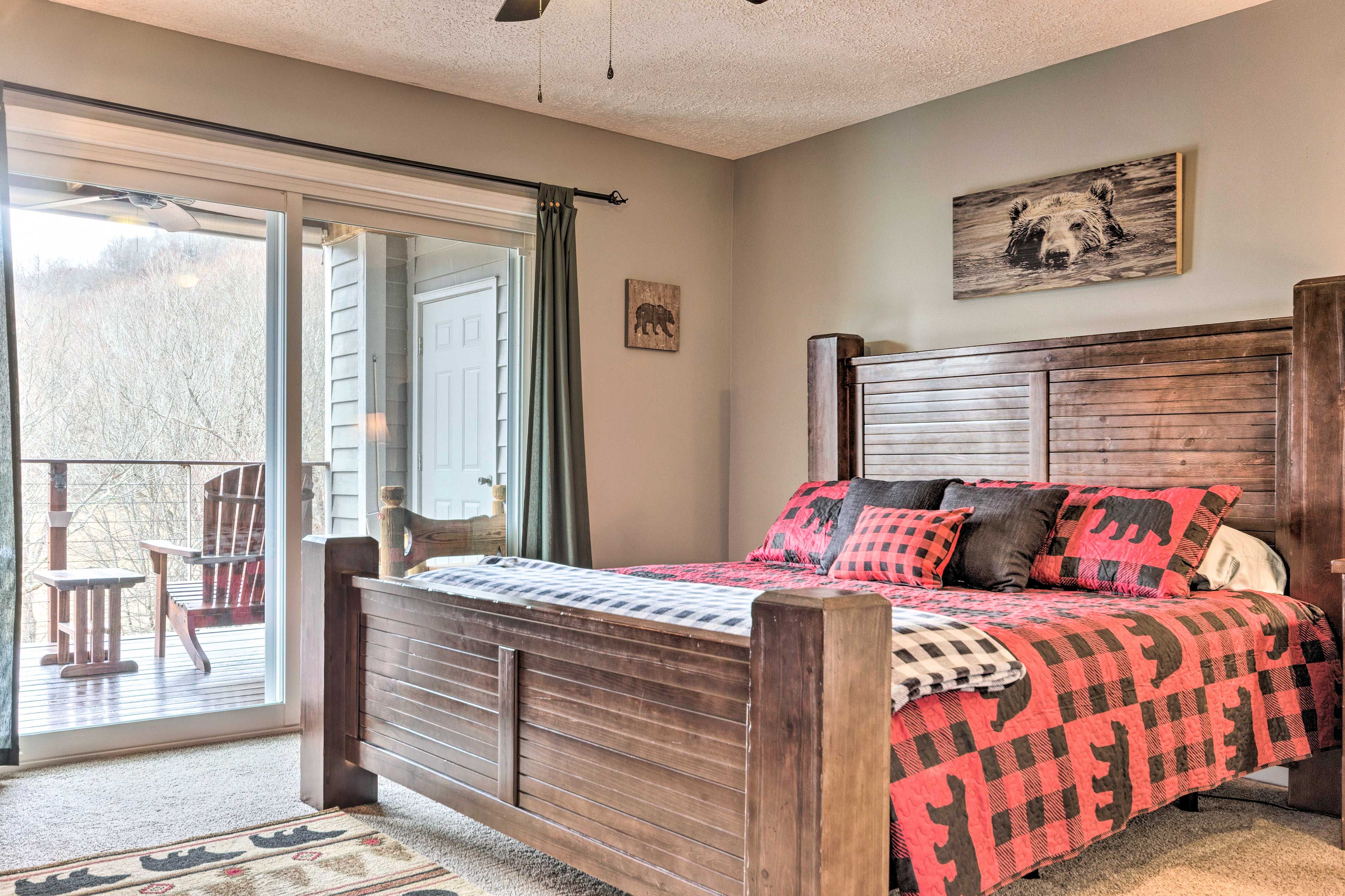 Bedroom 1 | King Bed | Linens Provided | Smart TV | Balcony Access