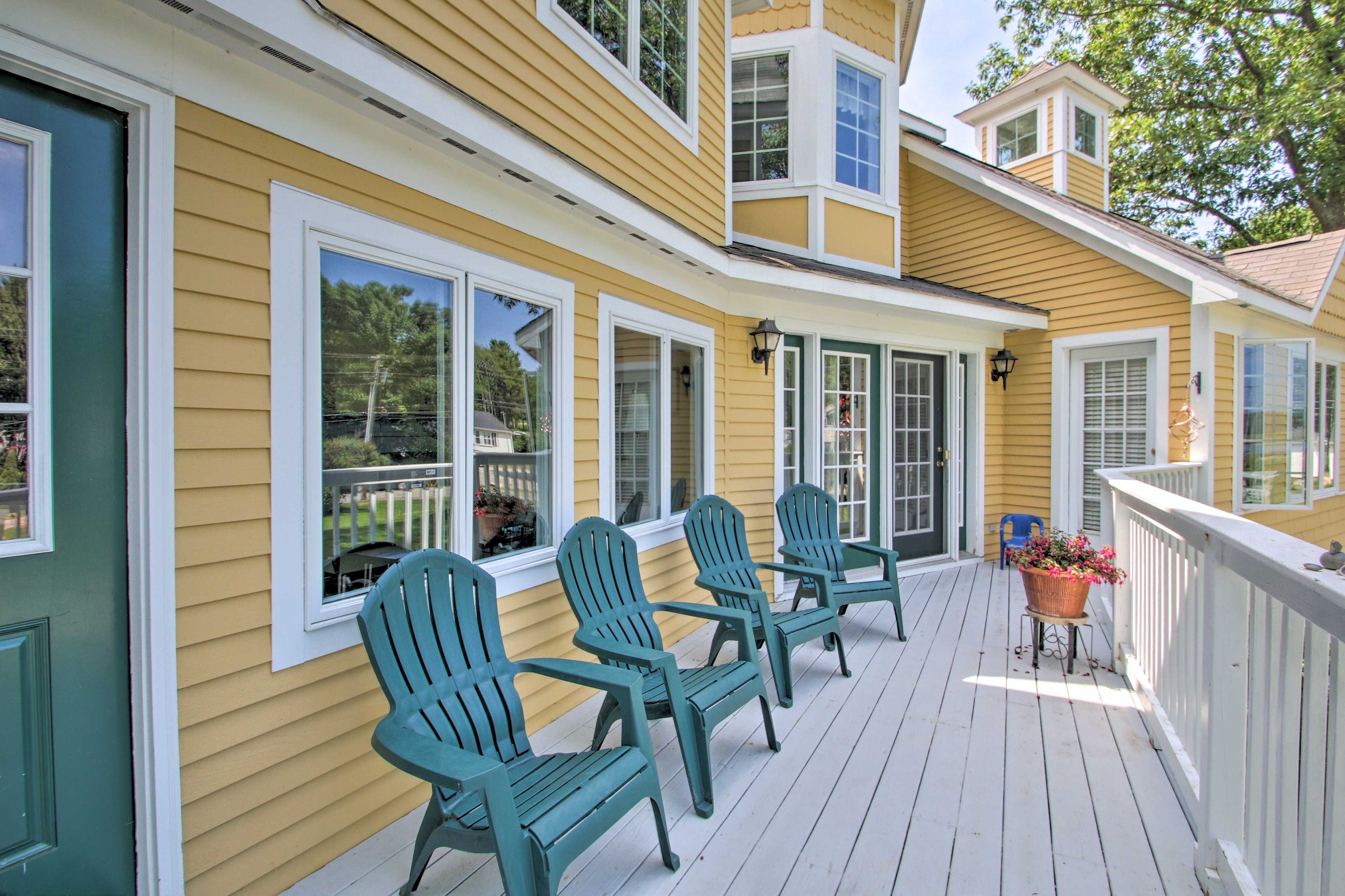 Enjoy the coastal air and sounds just steps from the vacation rental!