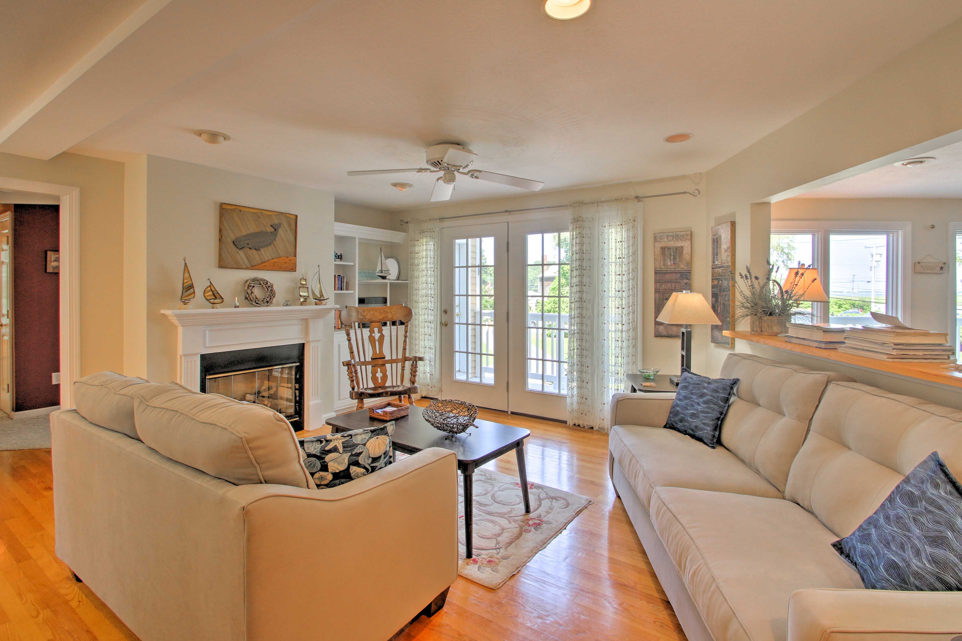 Curl up indoors in between trips to the beach near Kennebunkport!
