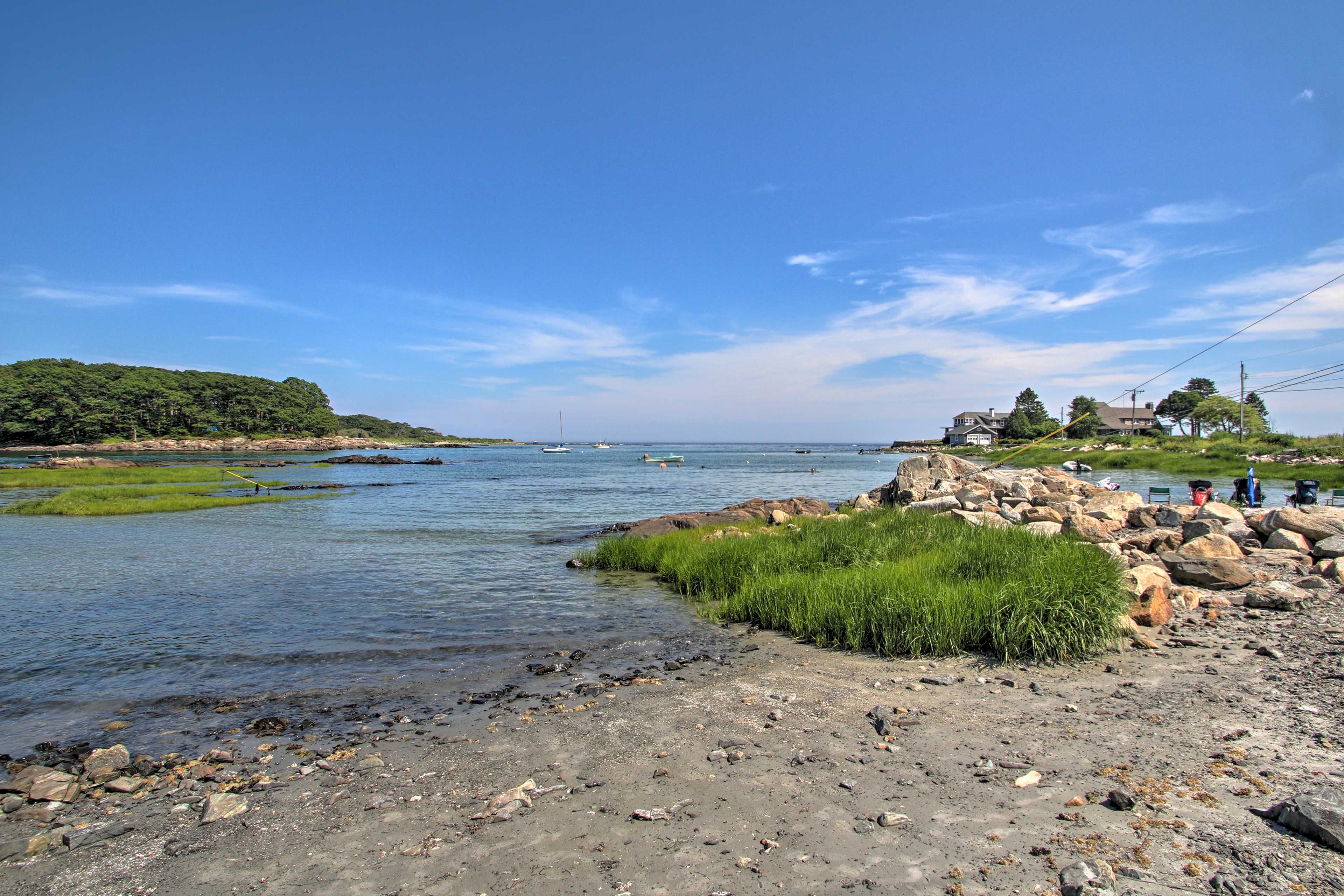 Walk over to the edge of the water for a kayak ride!
