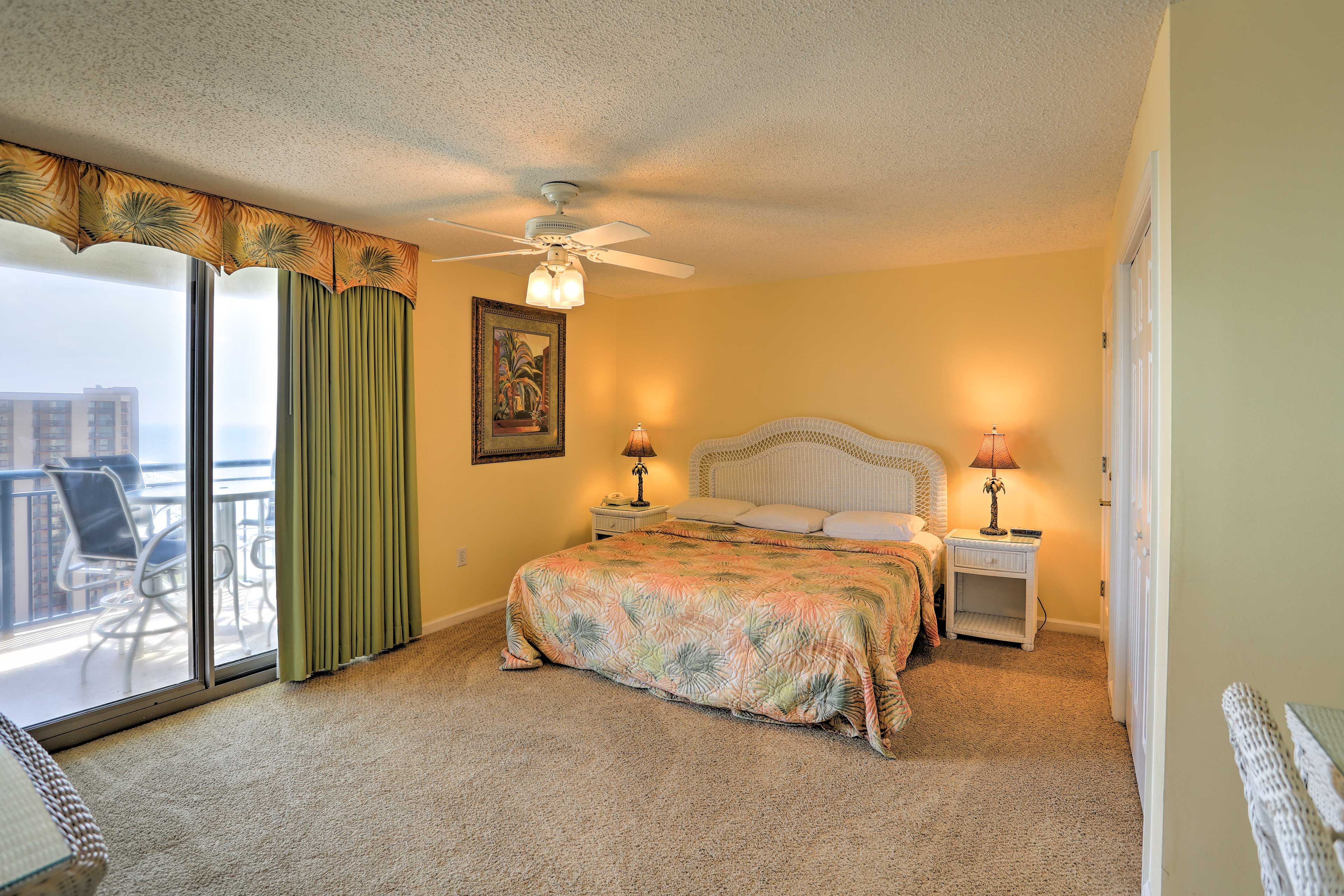 Sleep will come easy in this bright and breezy bedroom!