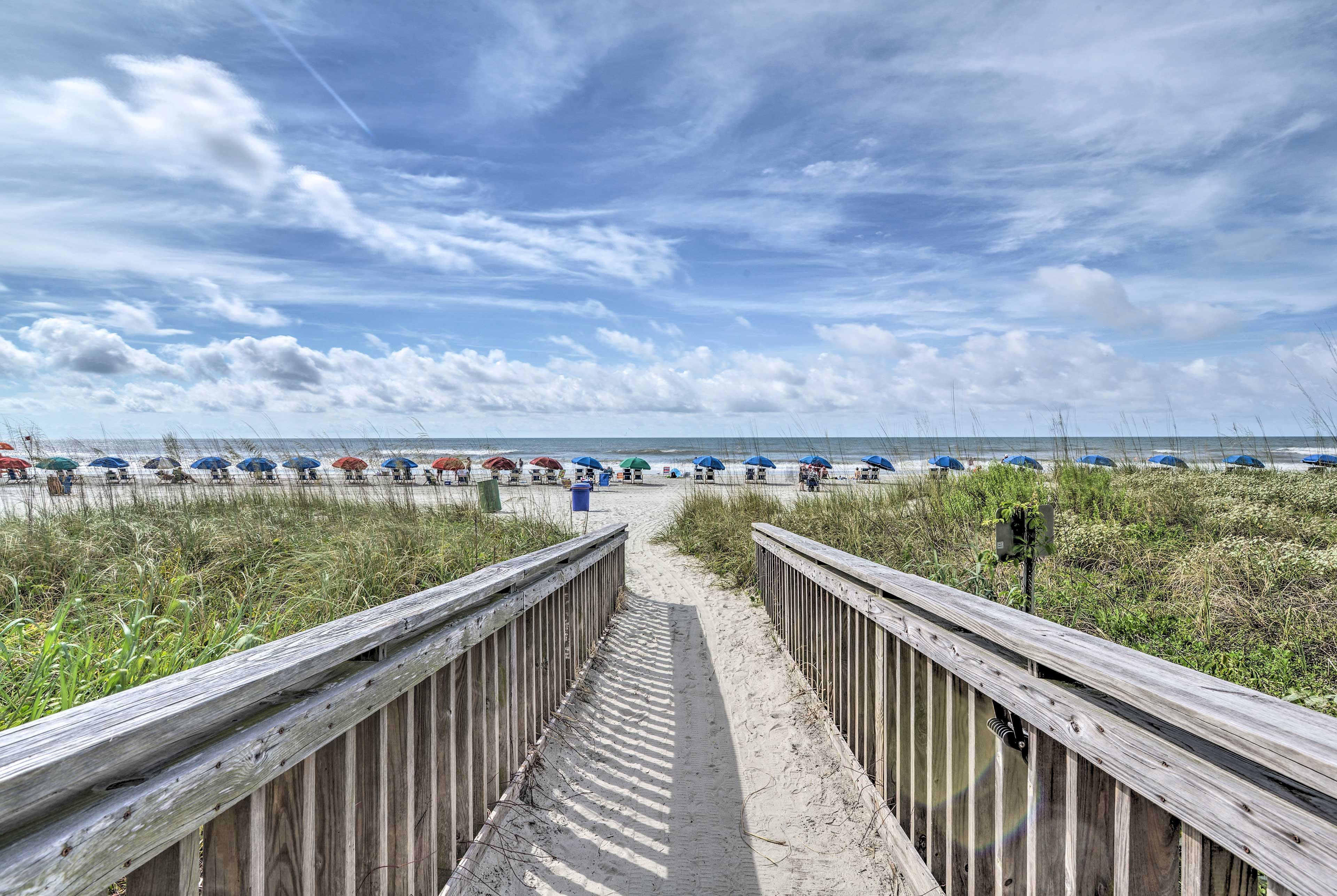 Walk to the white-sand shoreline for sun-kissed adventures!