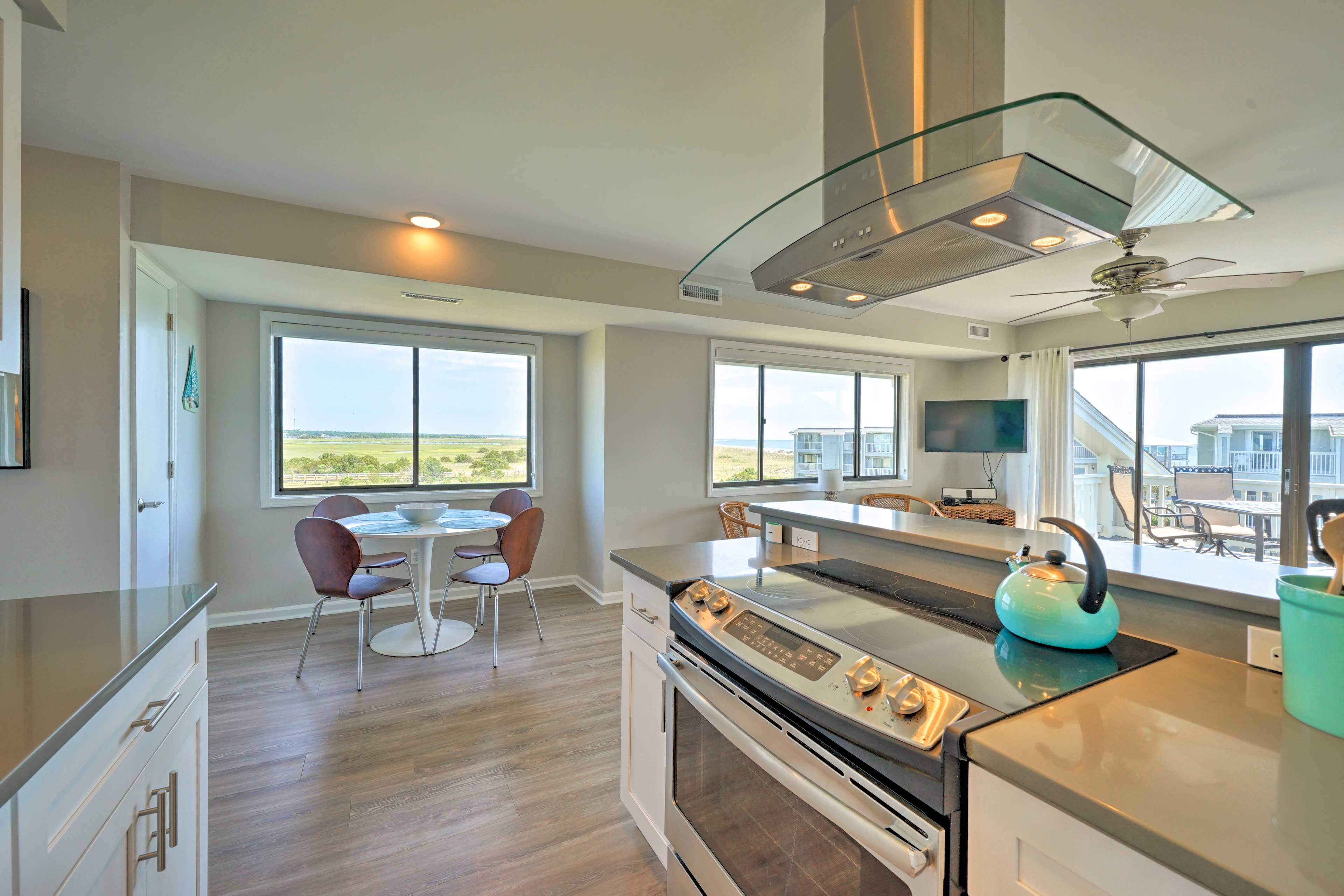 Enjoy the views while you cook.