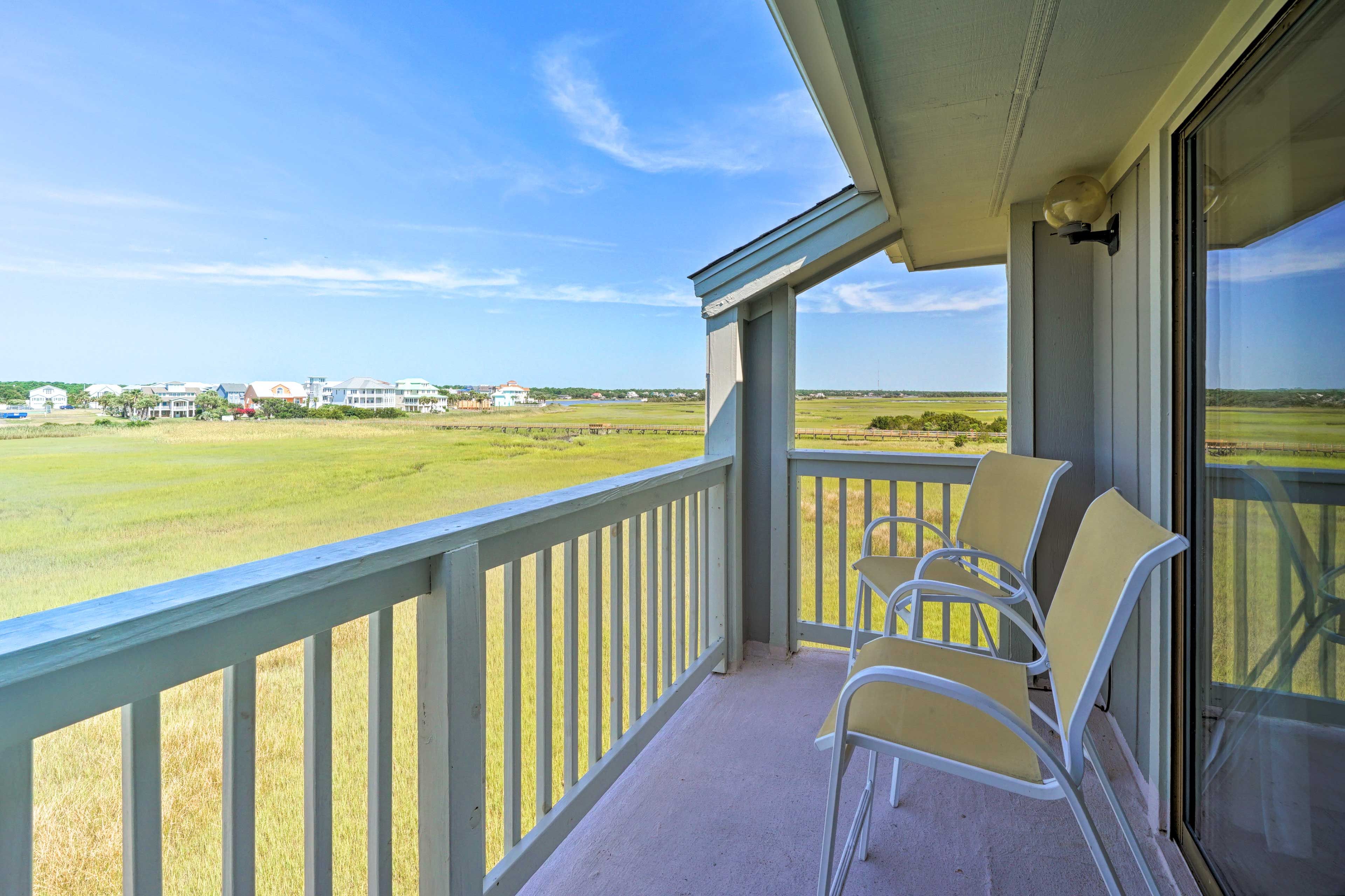 Spend time outdoors on this en-suite balcony.