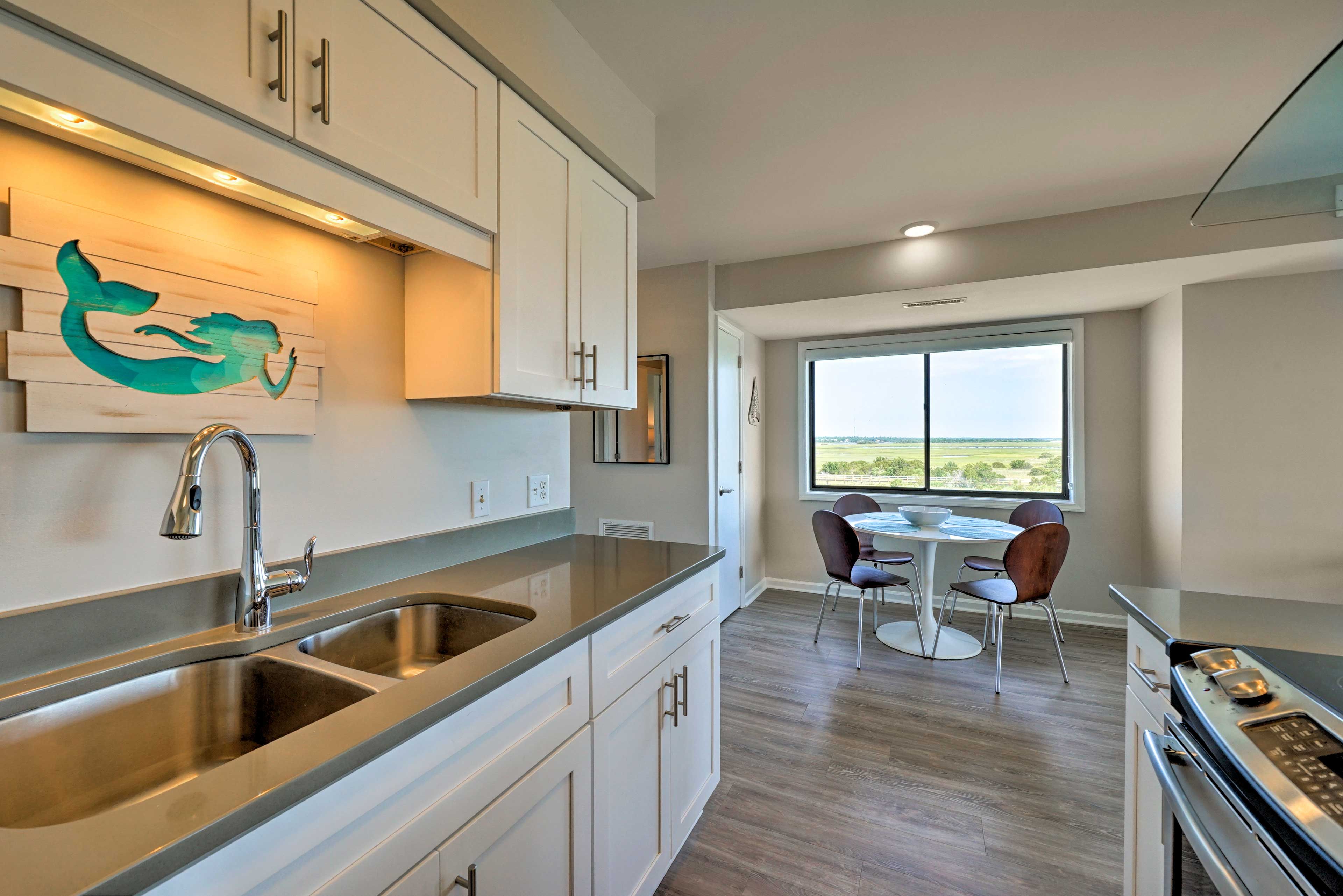 Make cleanup easy with a full size dishwasher.