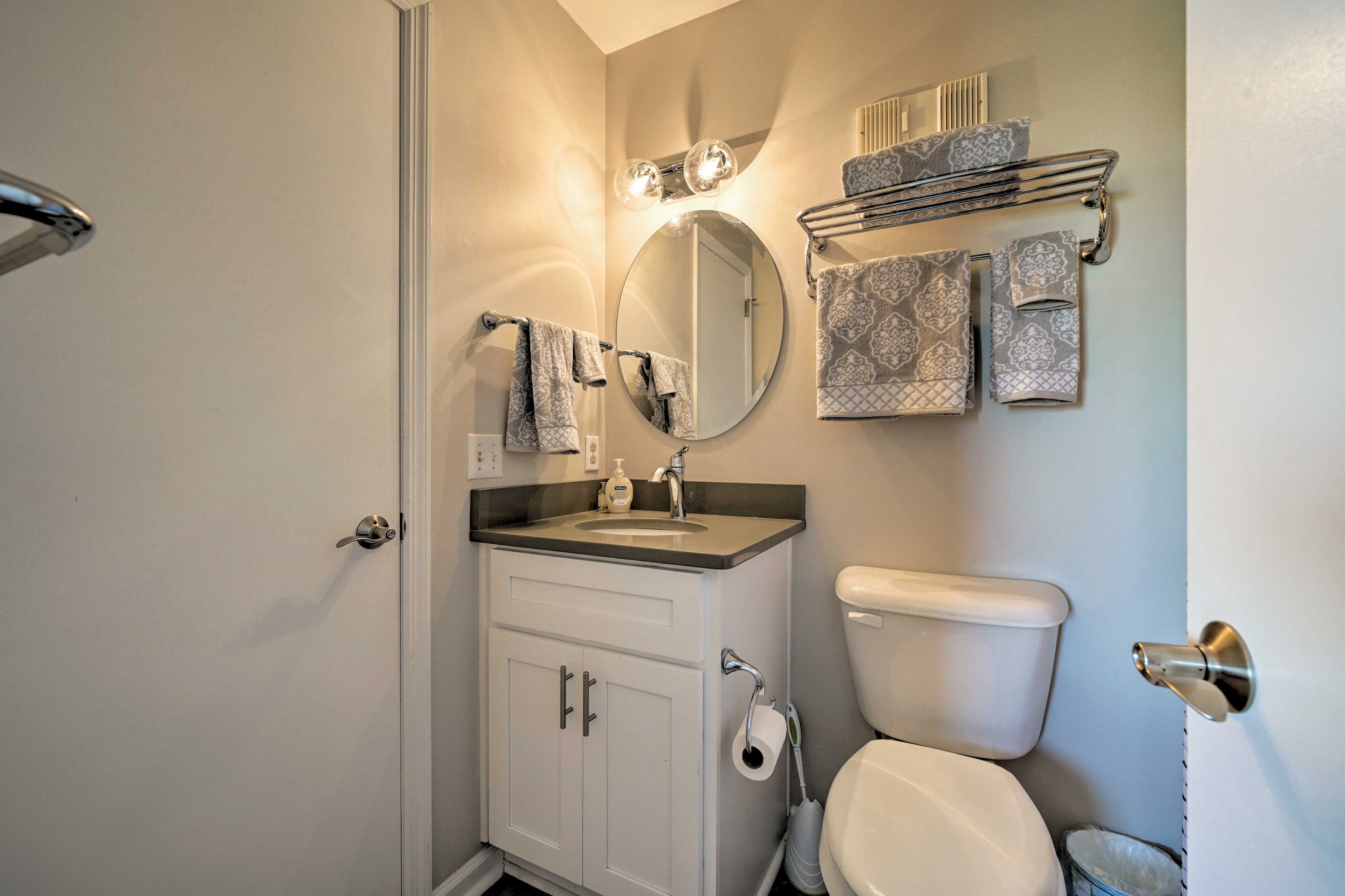 Find fresh towels ready for you to use.