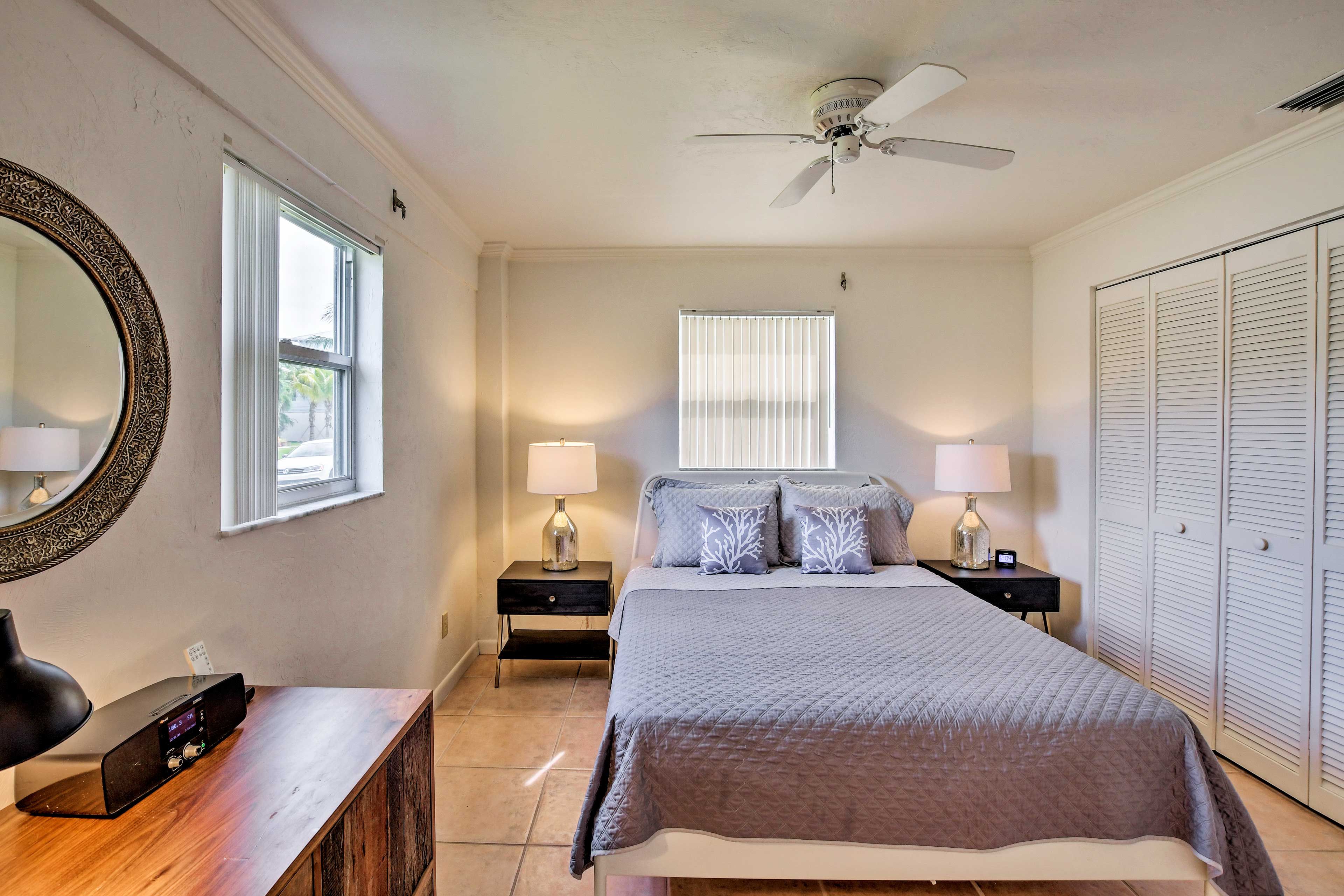 There's plenty of space to unpack your belongings.