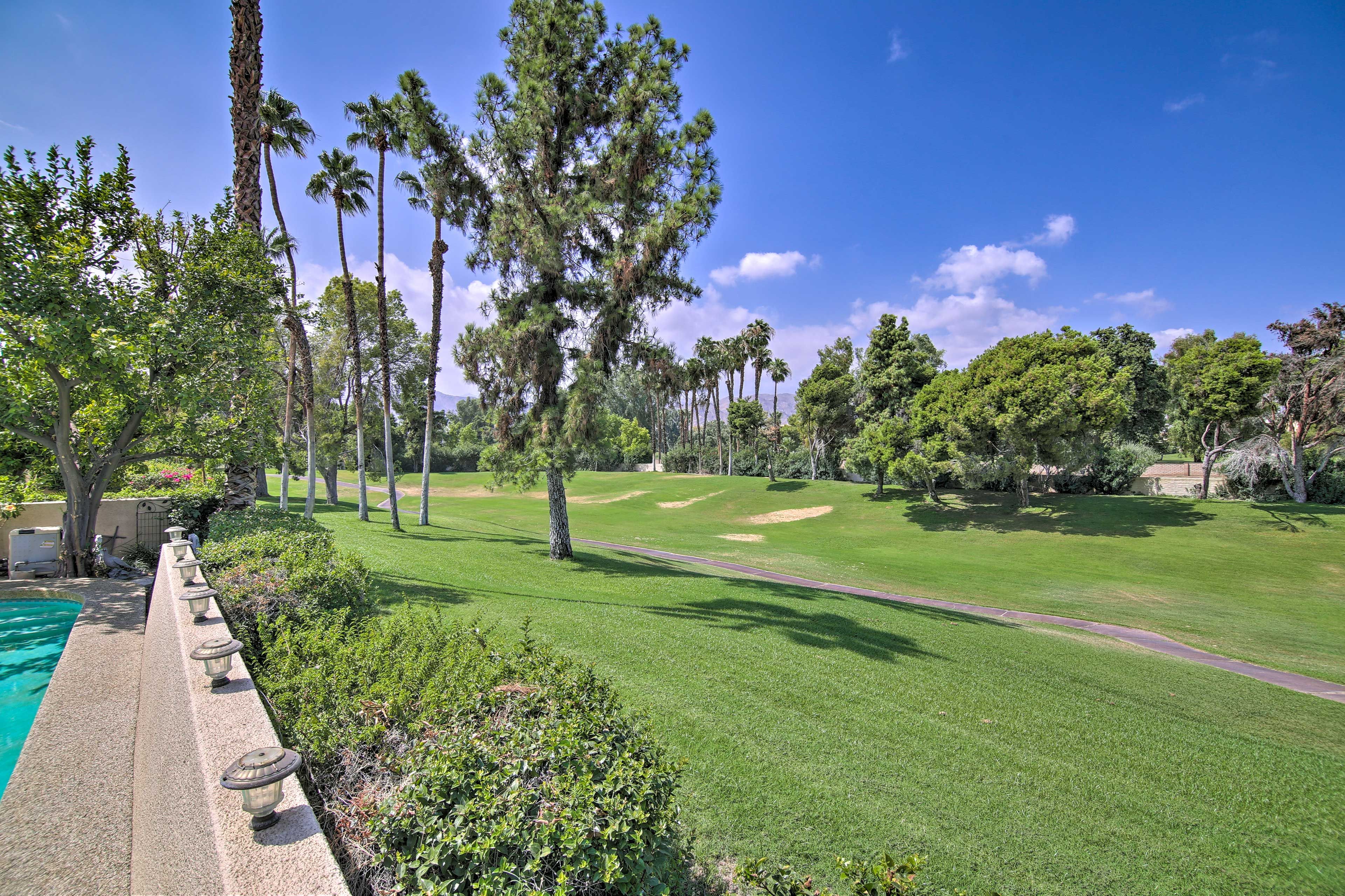 Enjoy the manicured views.