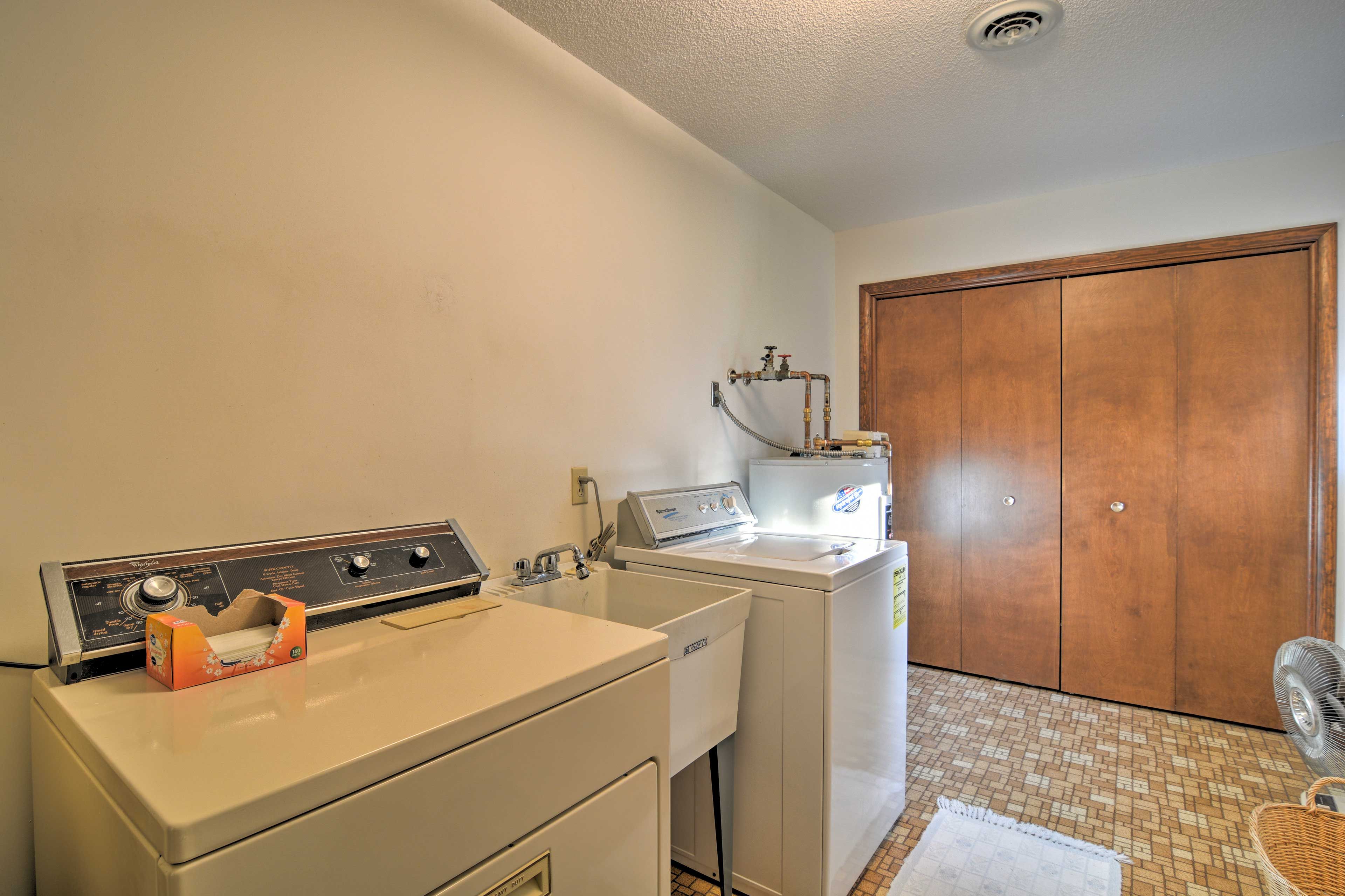 Keep your bathing suits fresh in the washer and dryer.