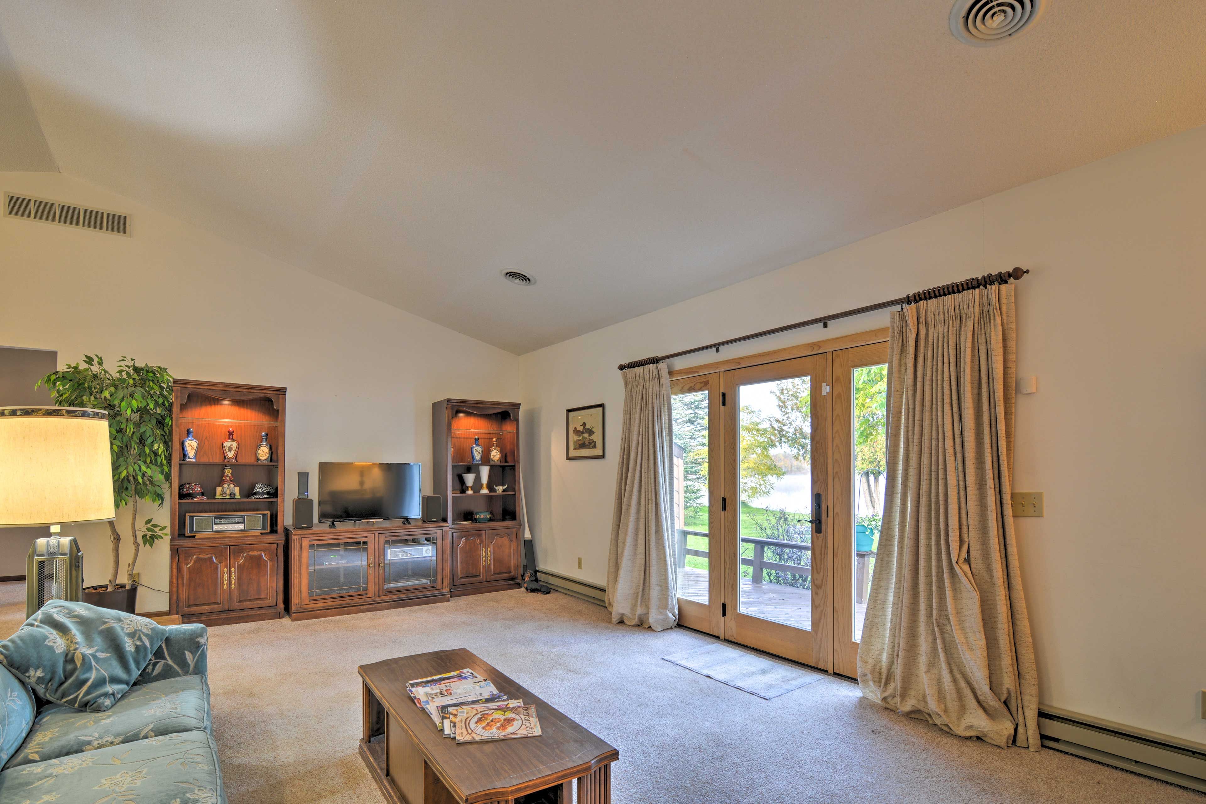 When you're not outdoors, curl up on the couch while watching TV!