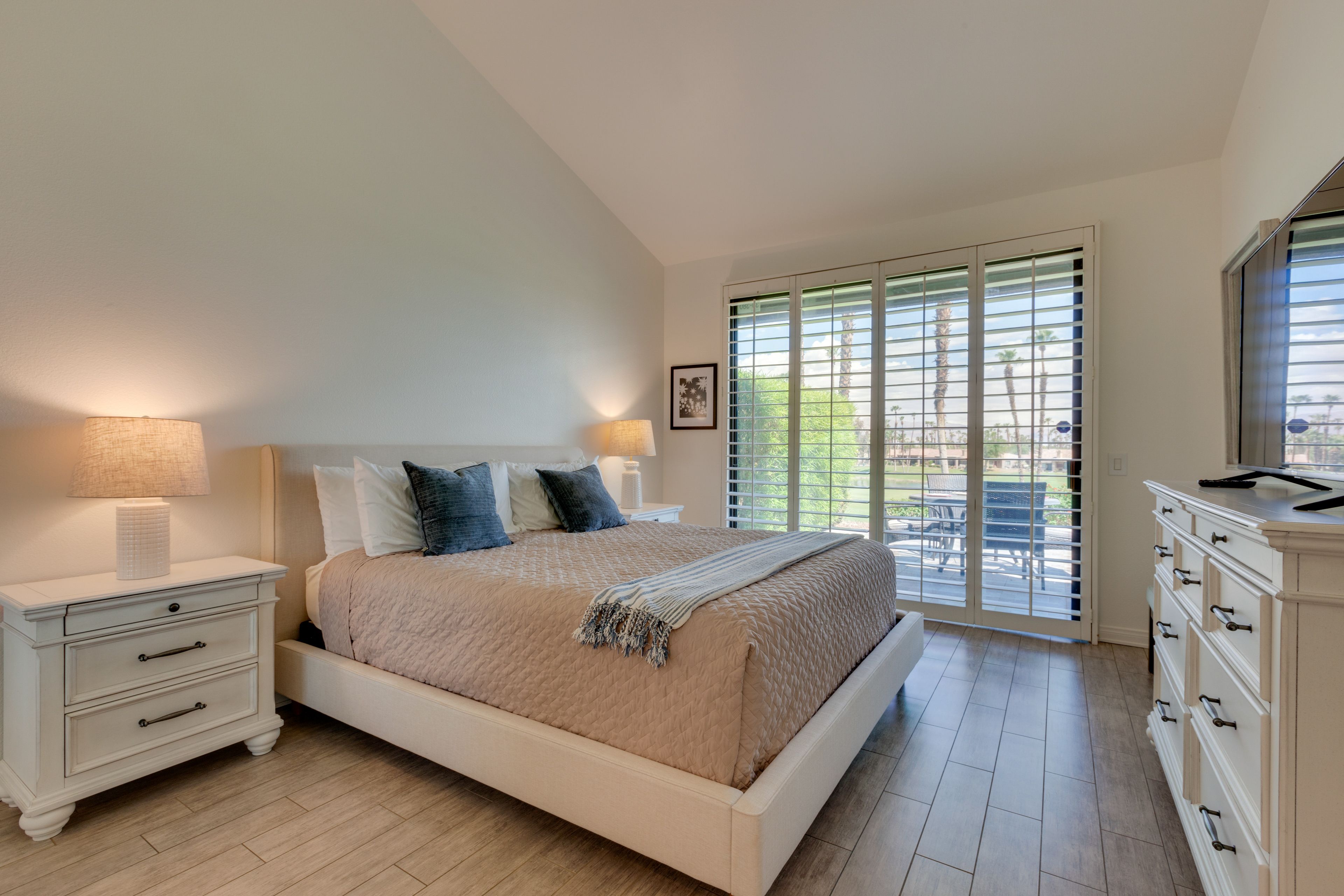 Bedroom 1 | California King Bed | Patio Access